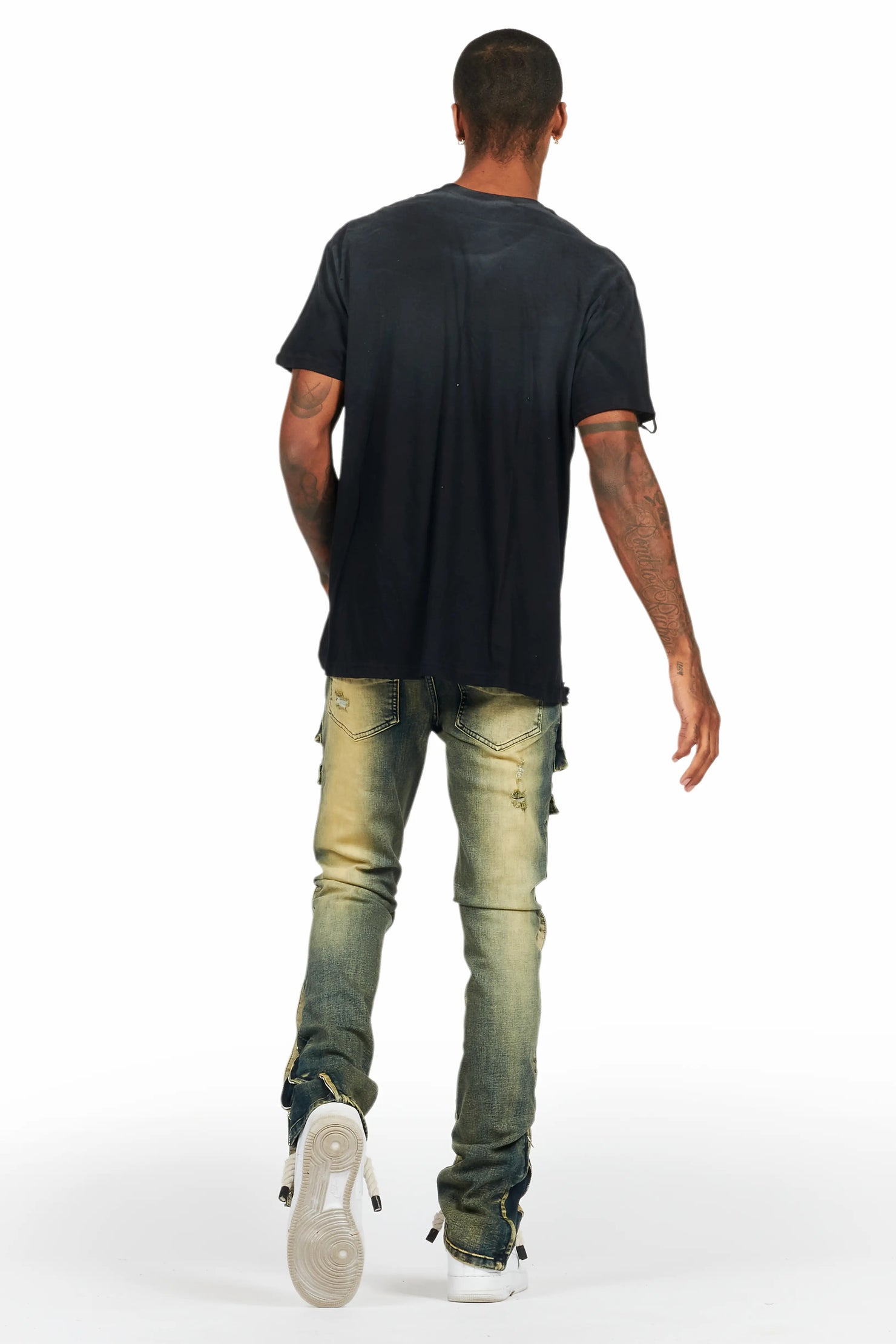 Santana Tint Wash Stacked Flare Jean