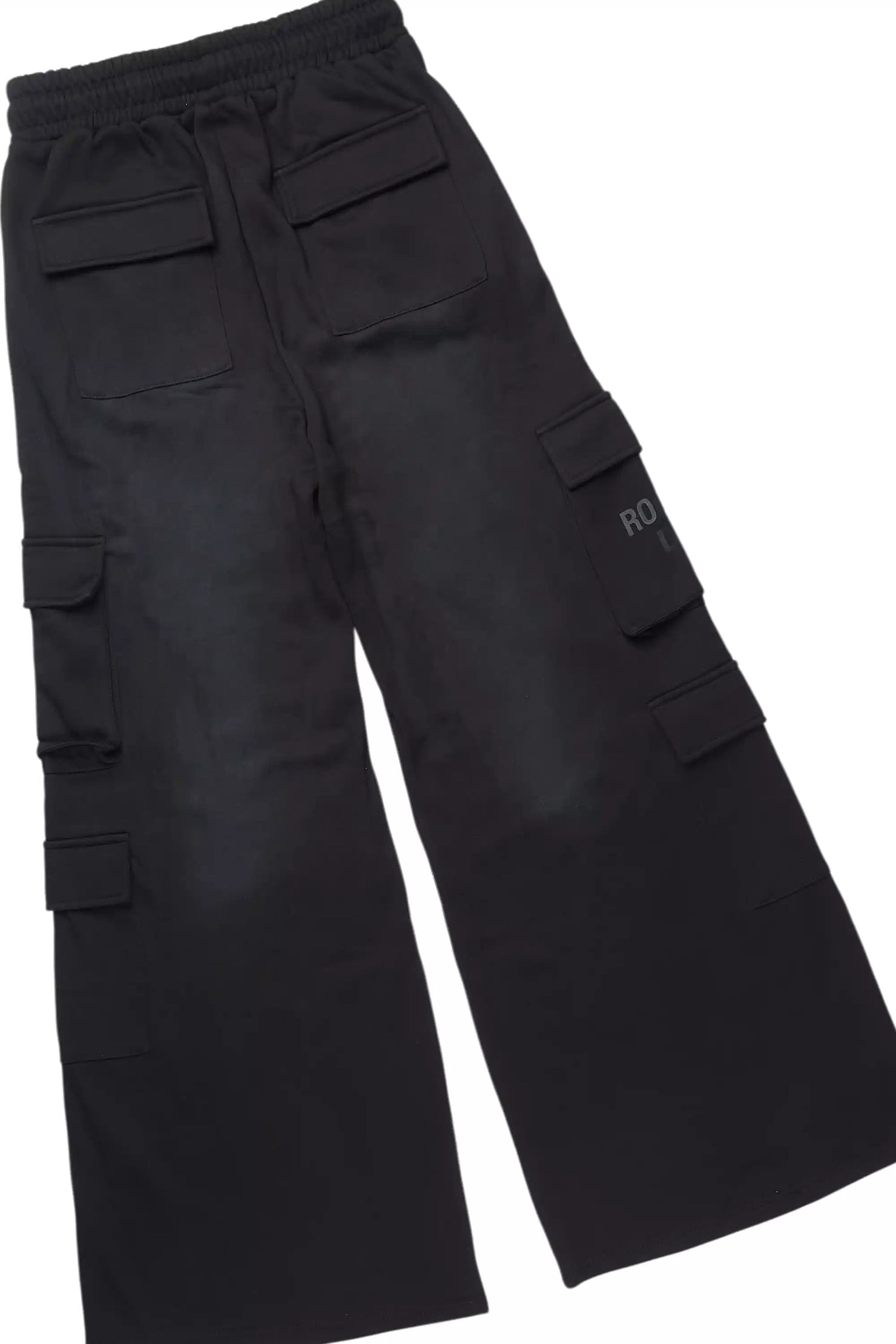 Abilio Black T-Shirt/Baggy Stacked Track Set