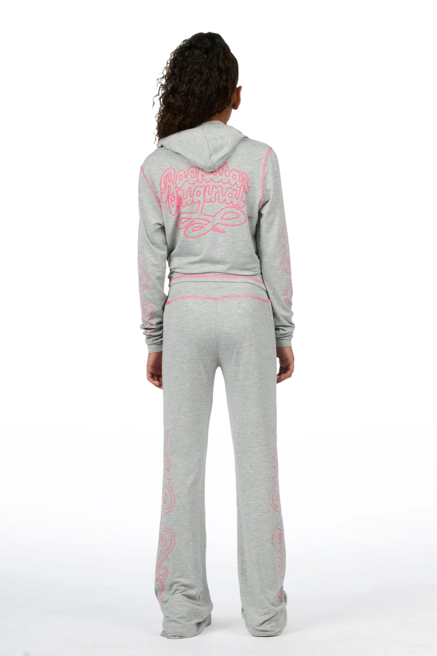 Girls Michelle Grey Lounge Track Set