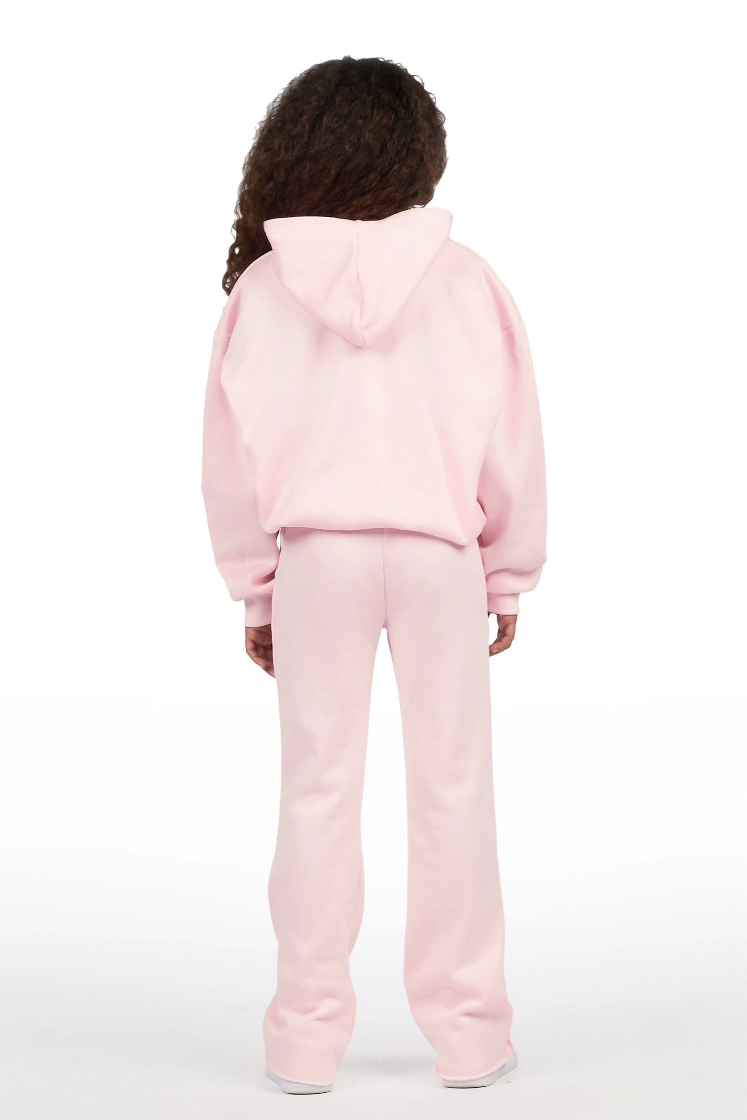 Girls Effigia Light Pink Hoodie Track Set