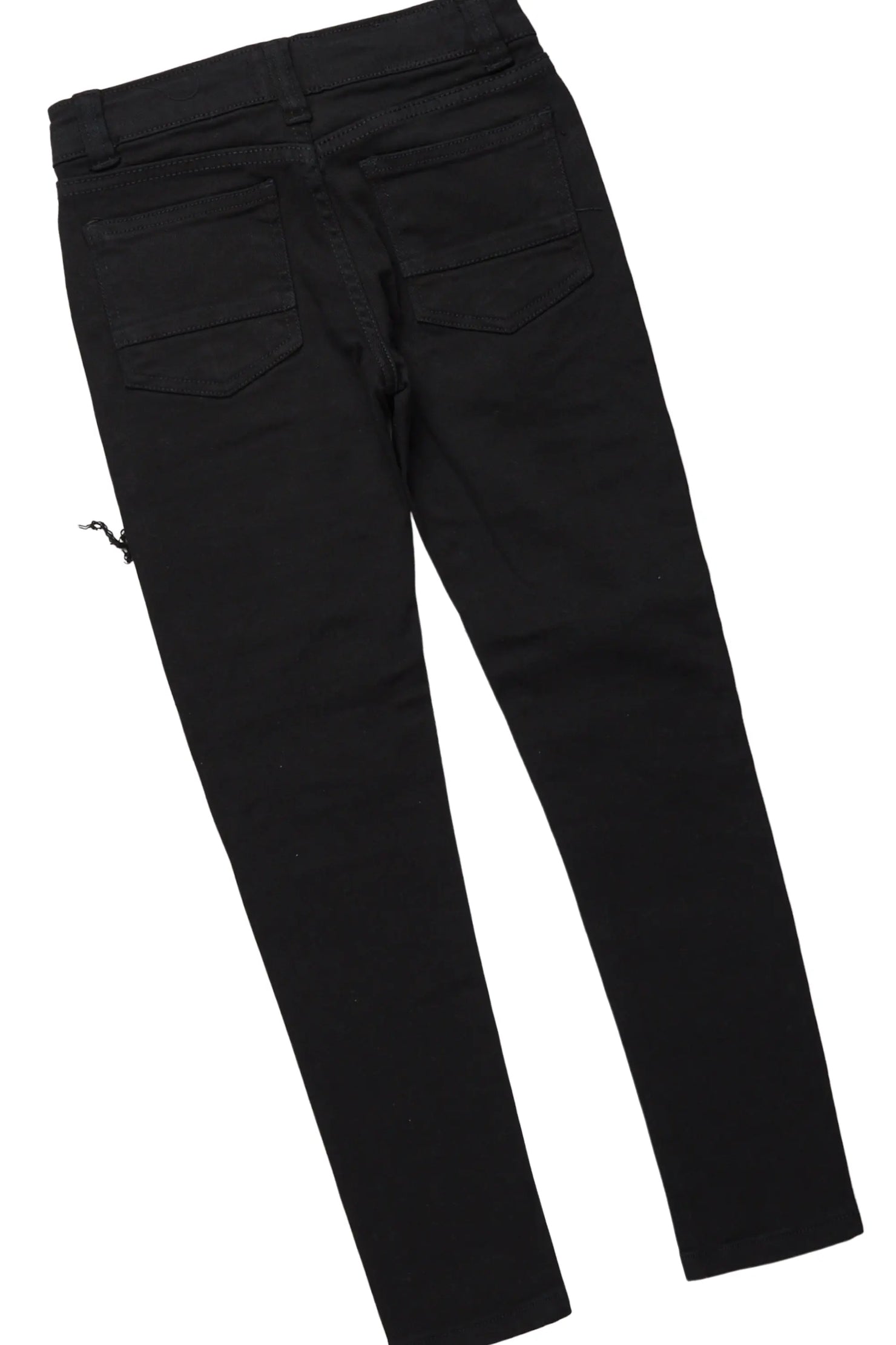 Boys Valko White/Black T-Shirt/Frayed Jean Set