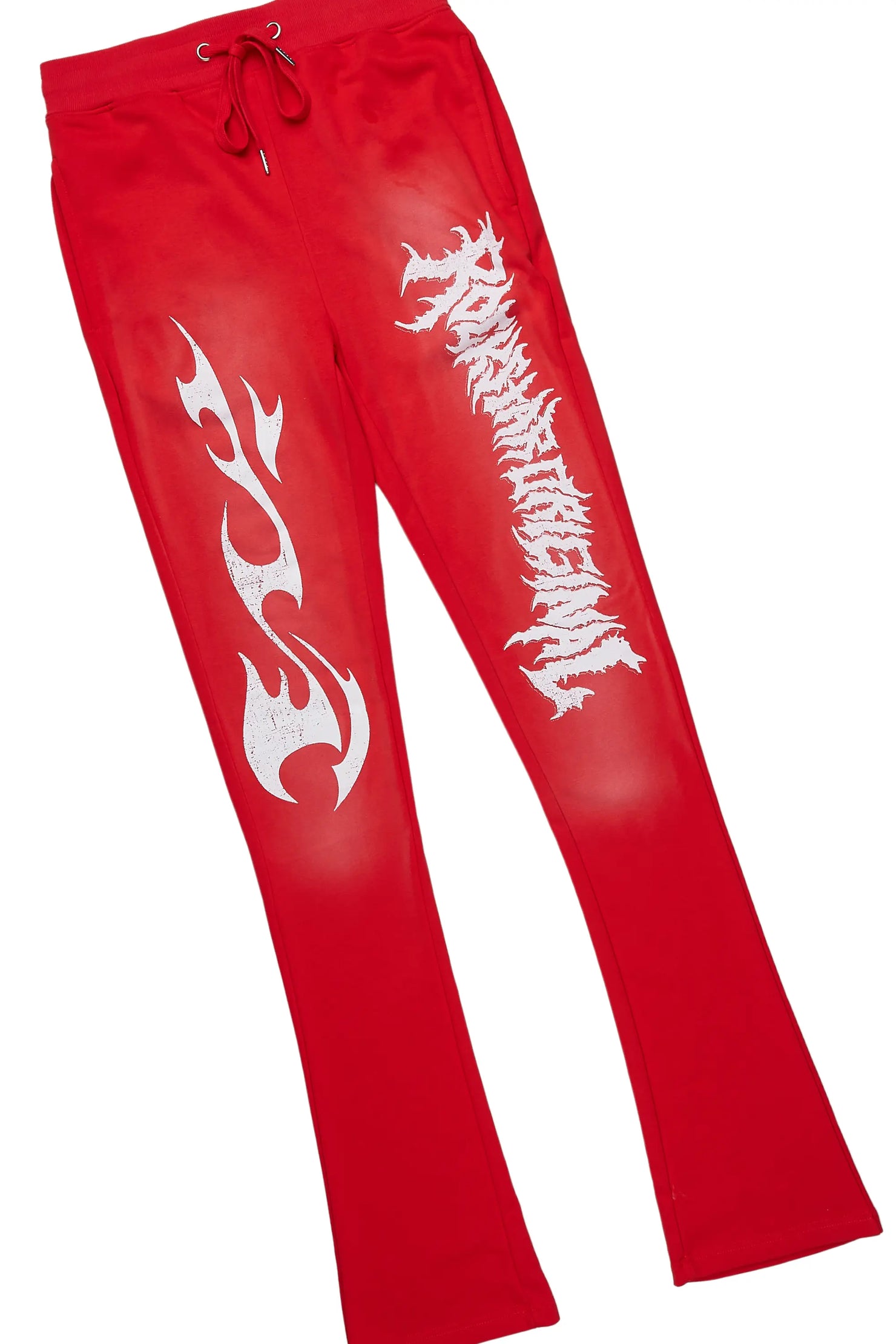 Deathrow Red T-Shirt/Stacked Flare Pant Set