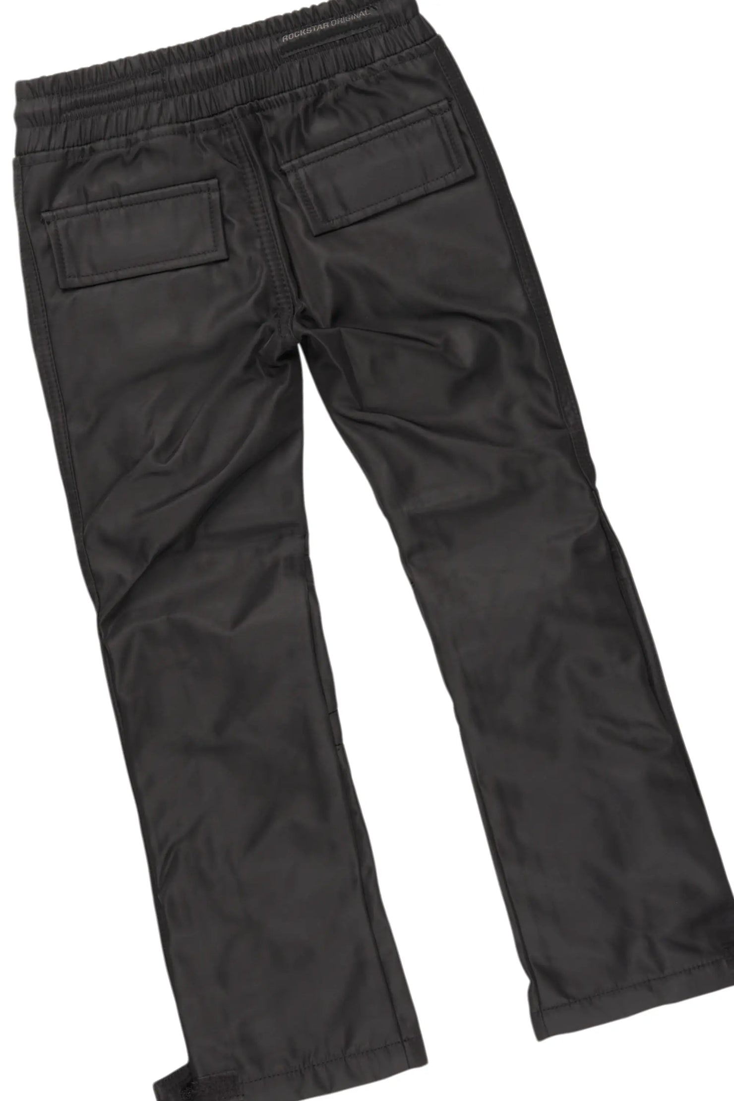 Boys Agron Grey/Black T-Shirt/Nylon Pant Set