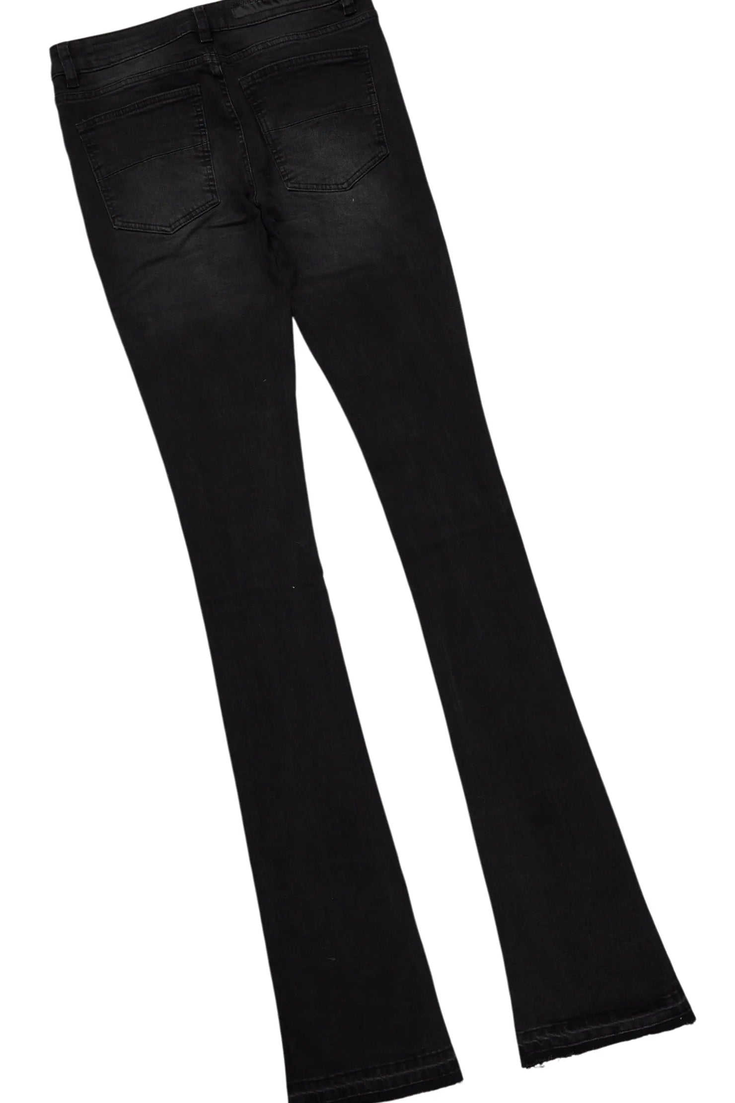 Palmer Black Hoodie/Stacked Flare Jean Bundle