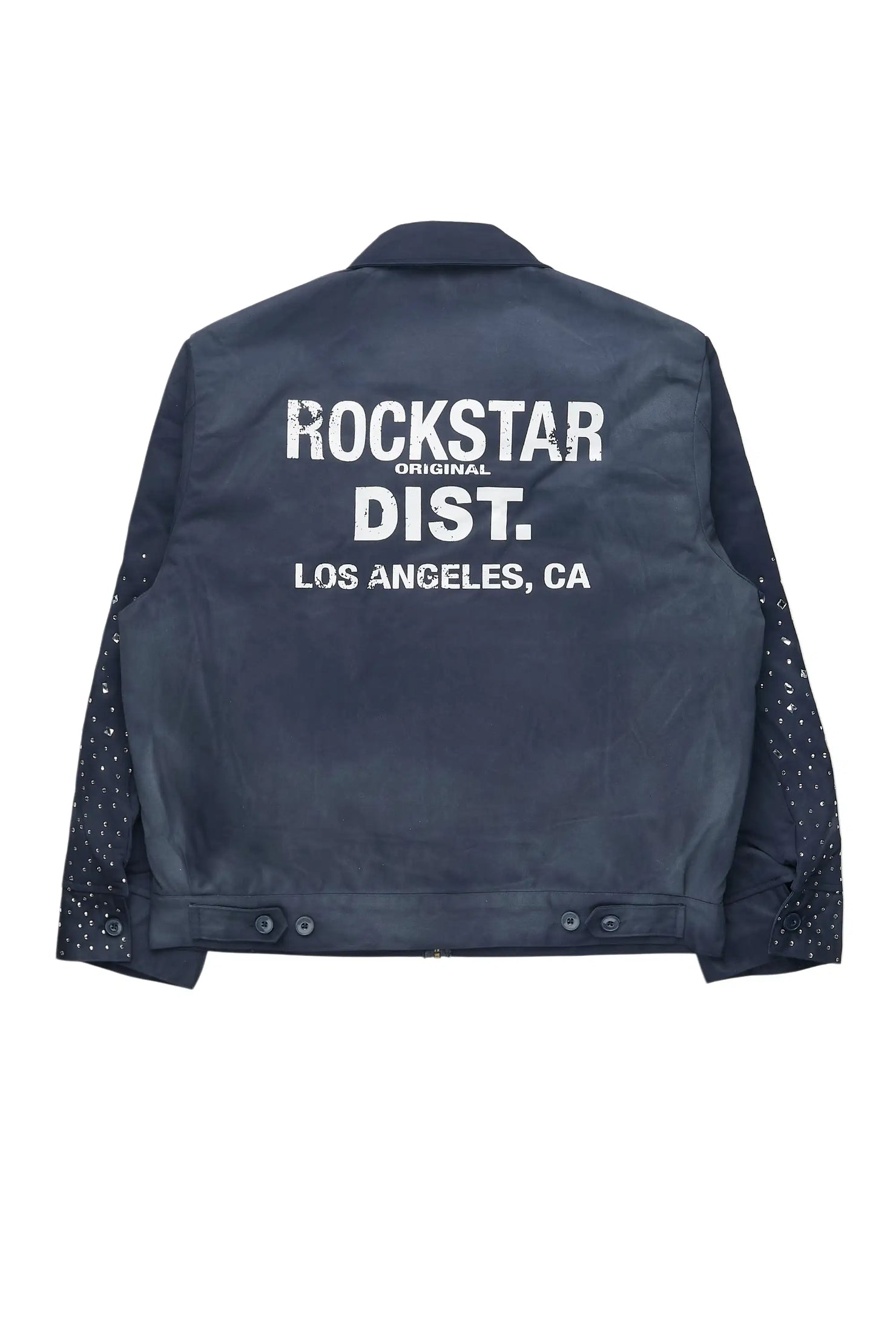 Traval Navy Rhinestone Workman Jacket