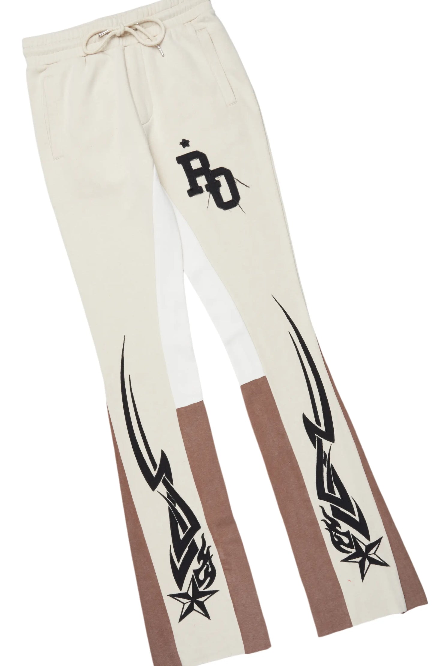 Pluton Beige Patchwork Stacked Track Set