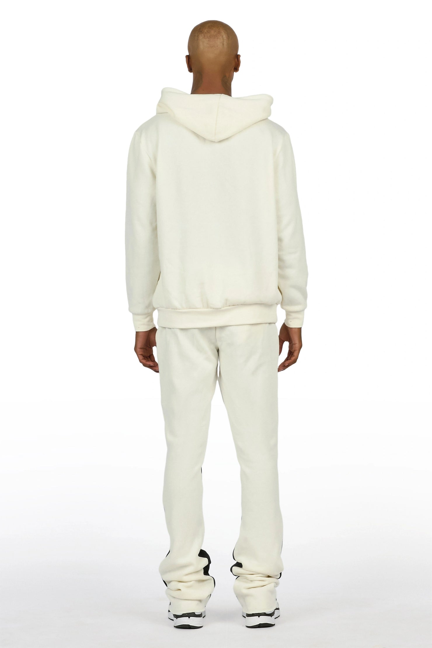 Riak Bone Hoodie/Stacked Flare Pant Set
