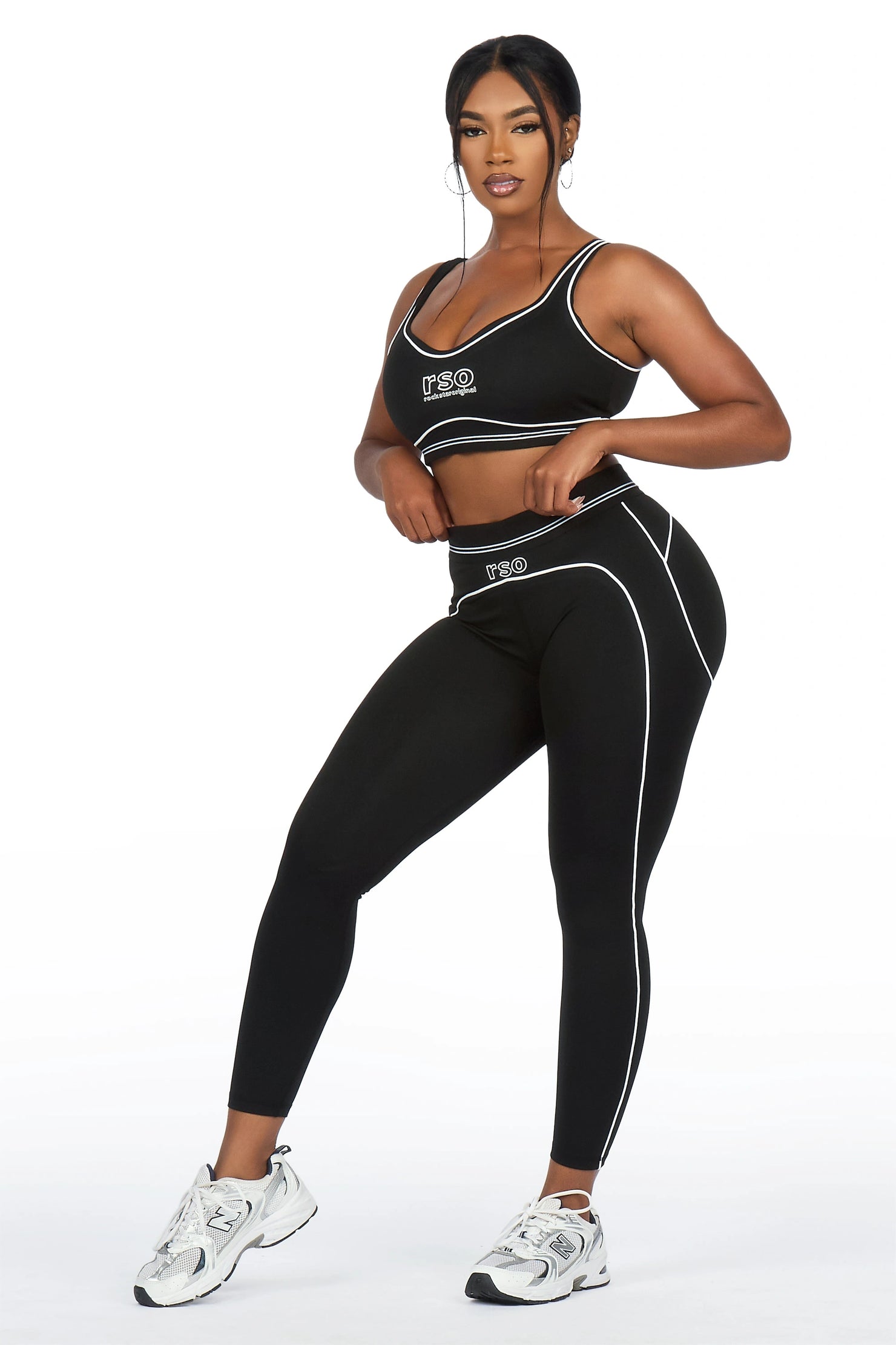 Shamari Black Tank Active Legging Set