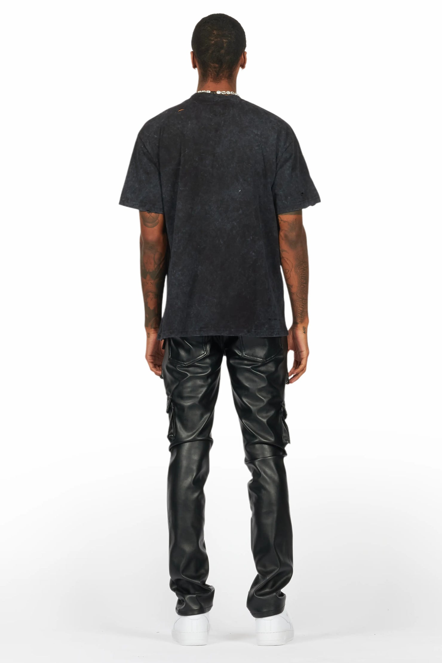 Kalvin Vintage Black Oversized Graphic T-Shirt