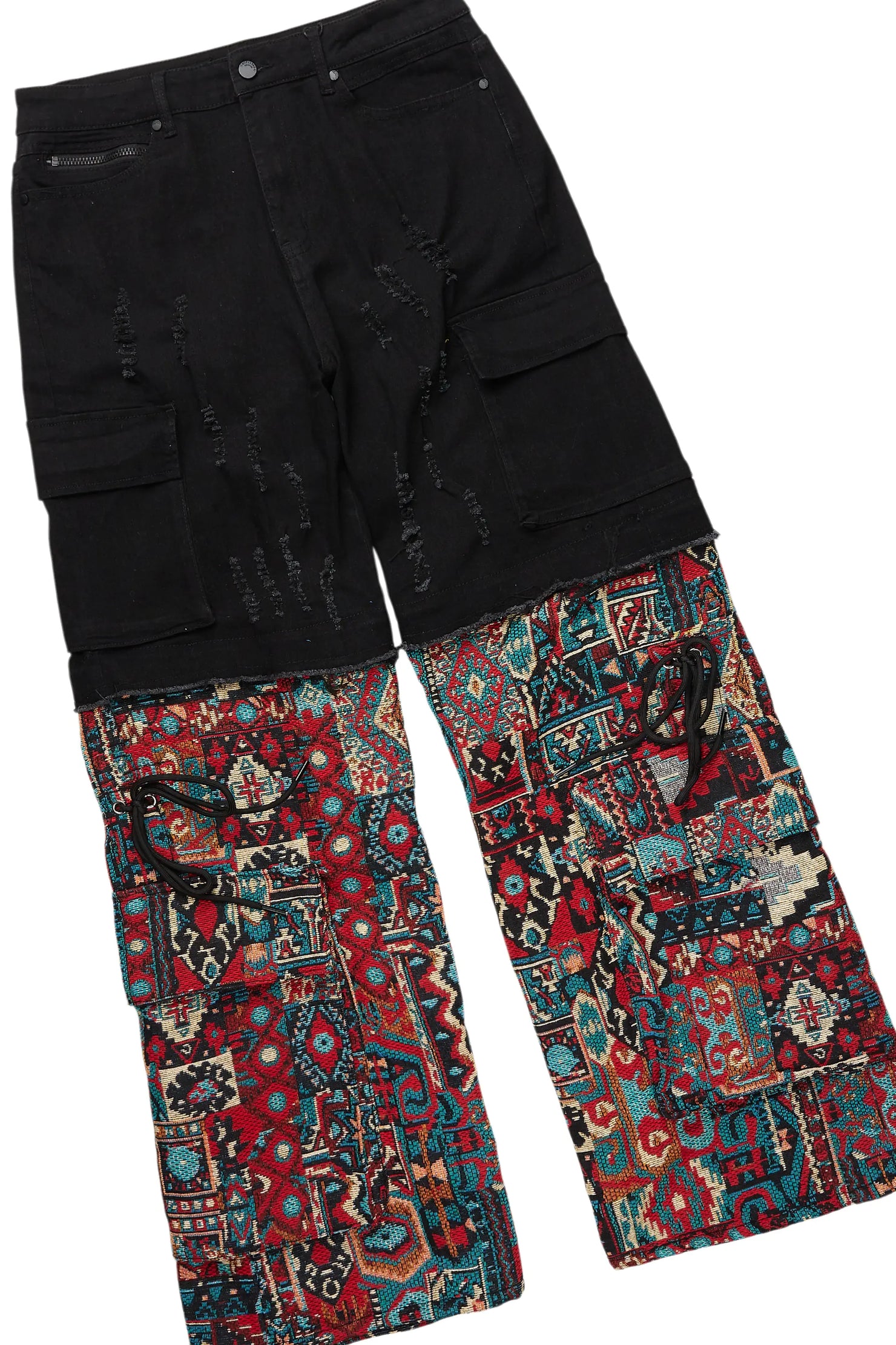 Lake Black/Red T-Shirt/Tapestry Baggy Jean Bundle