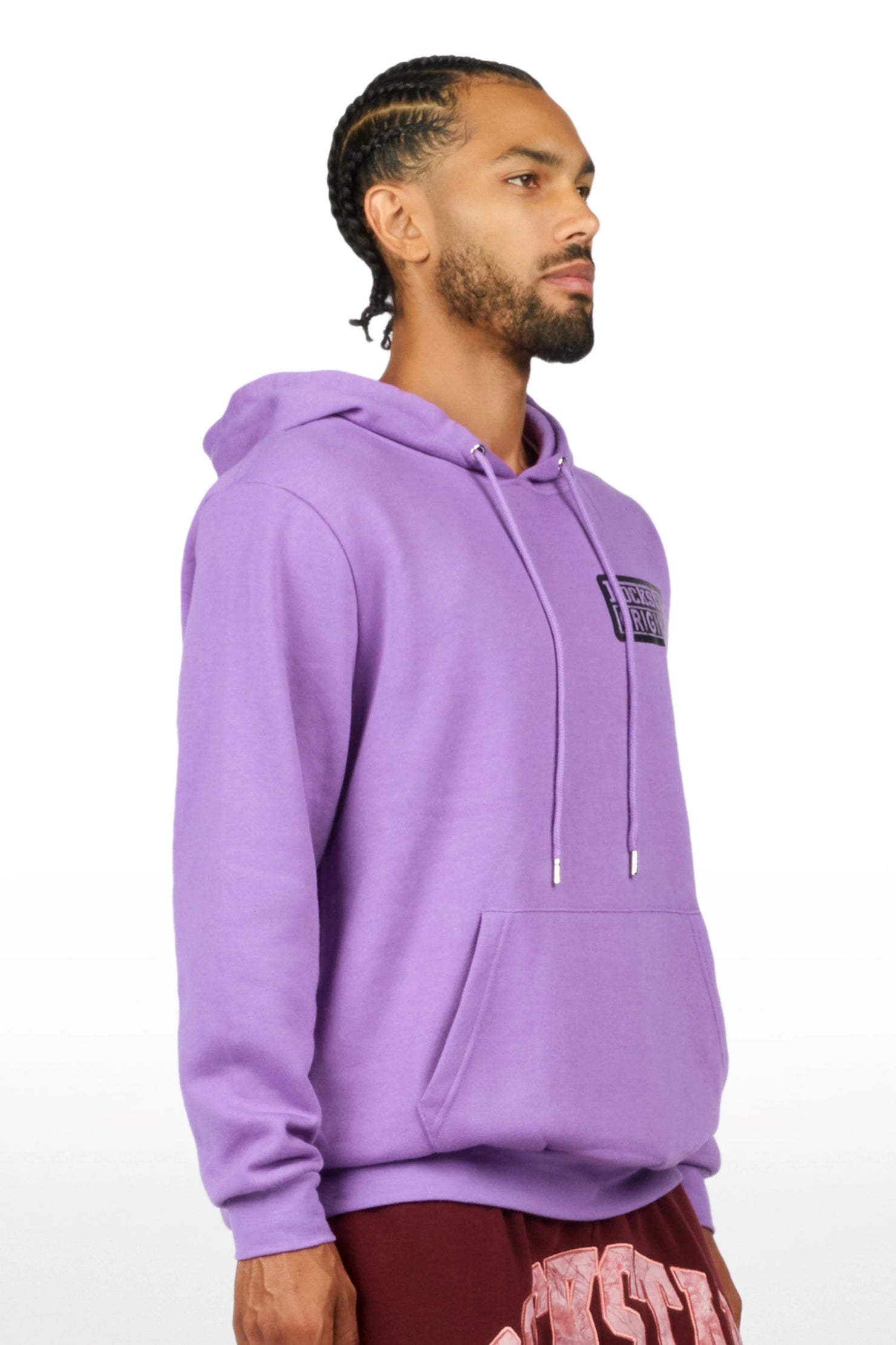 Kaden Purple Graphic Hoodie