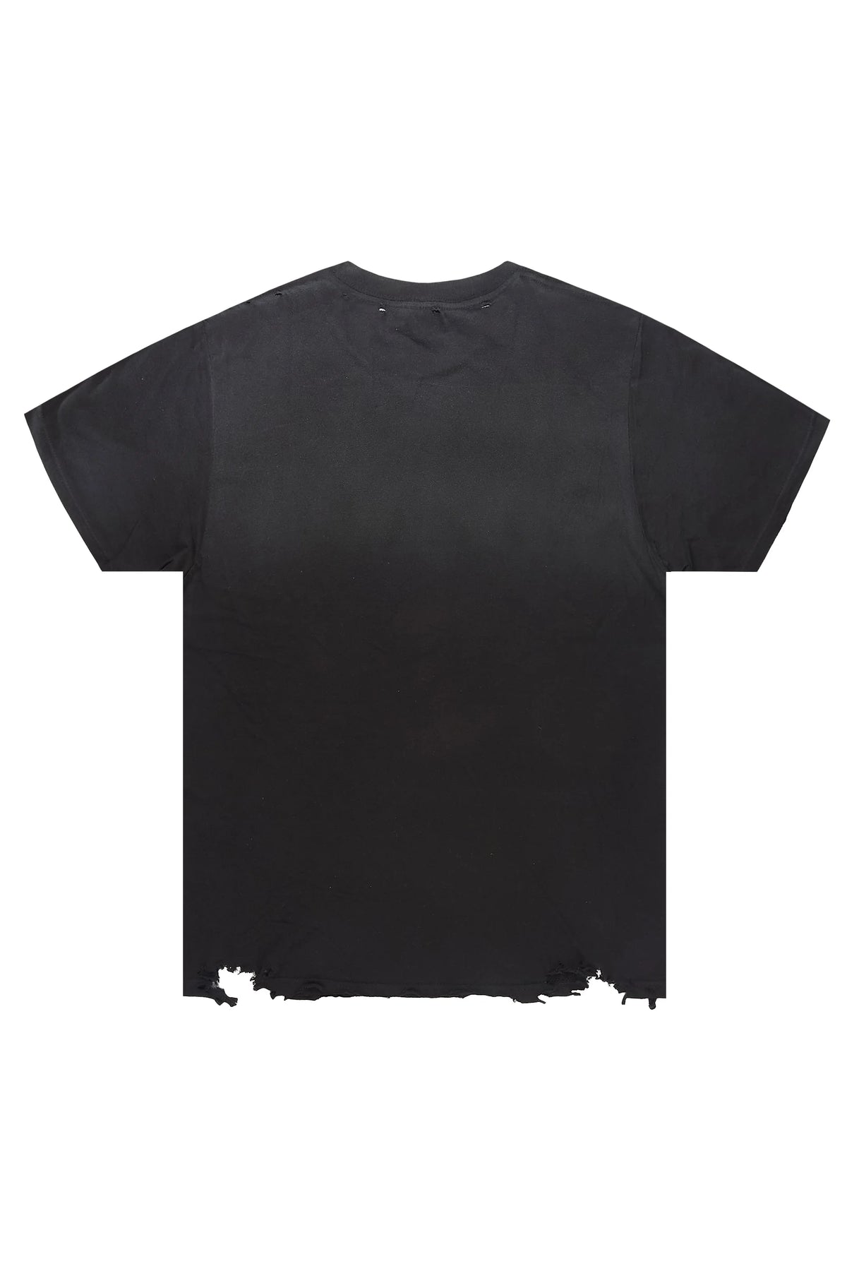 Eleno Black Distressed T-Shirt