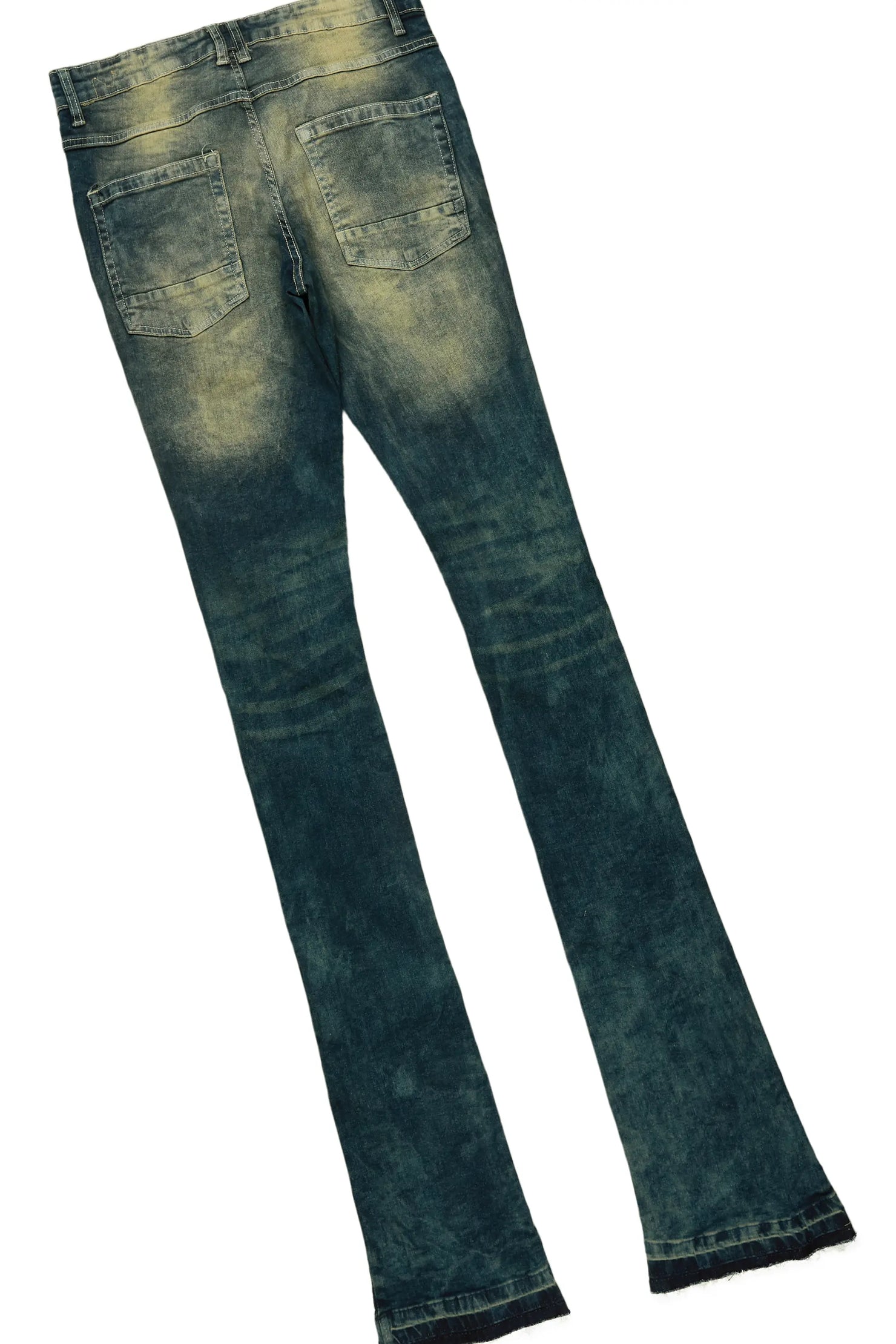 Dasan Beige T-Shirt Stacked Flare Jean Bundle