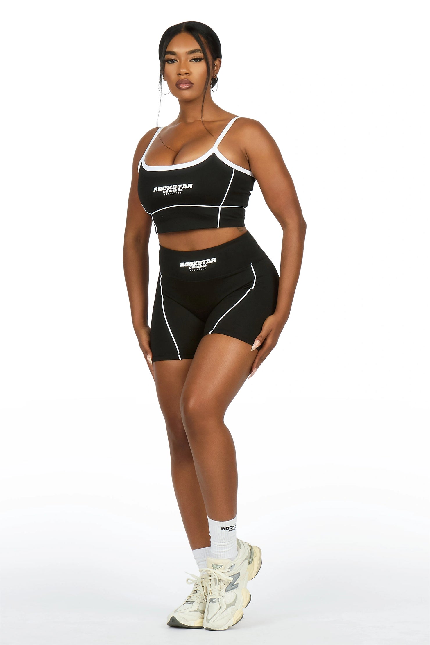 Lamiria Black Active Bike Short Set