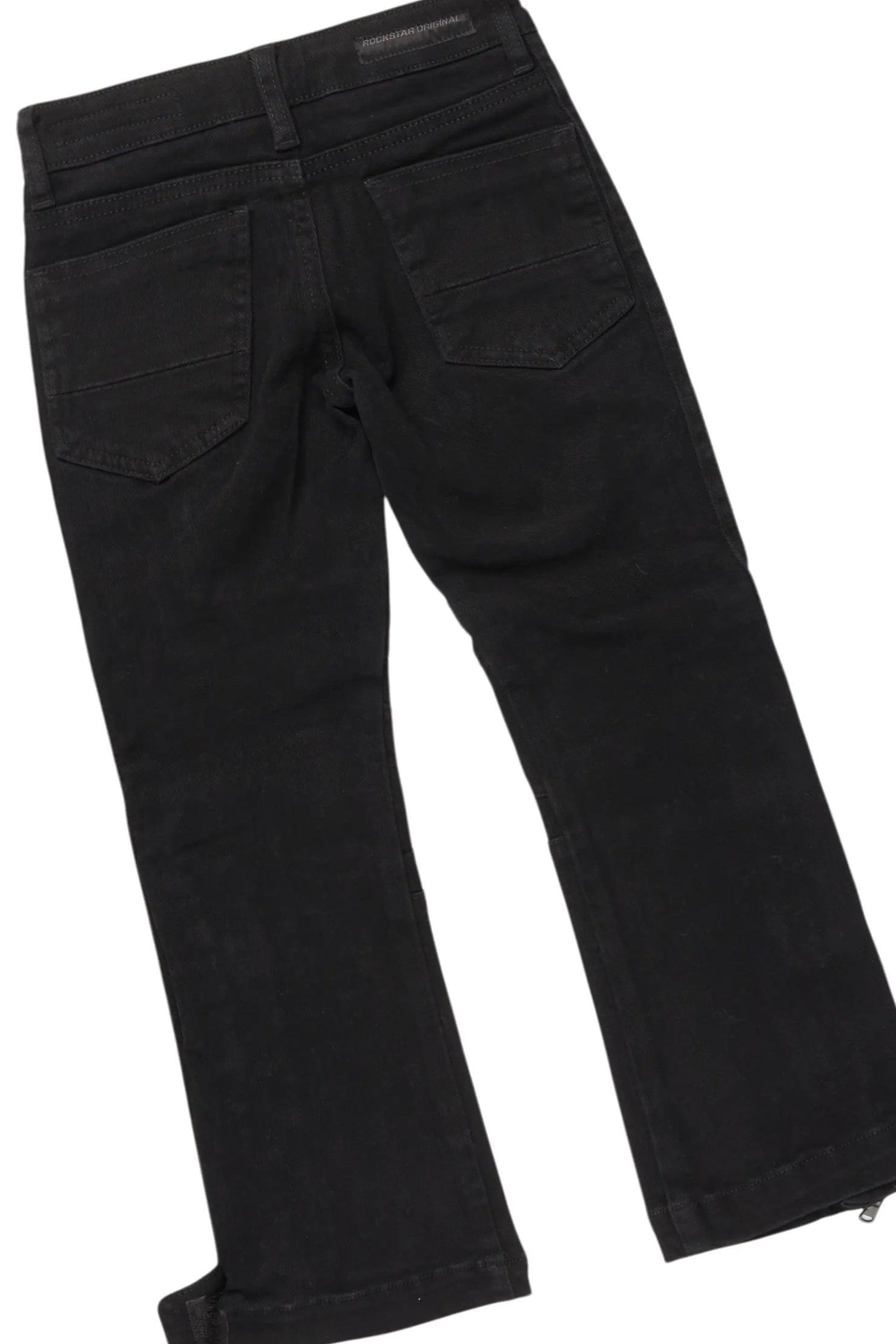 Boys Benito Vintage Black Hoodie/Baggy Fit Jean Set