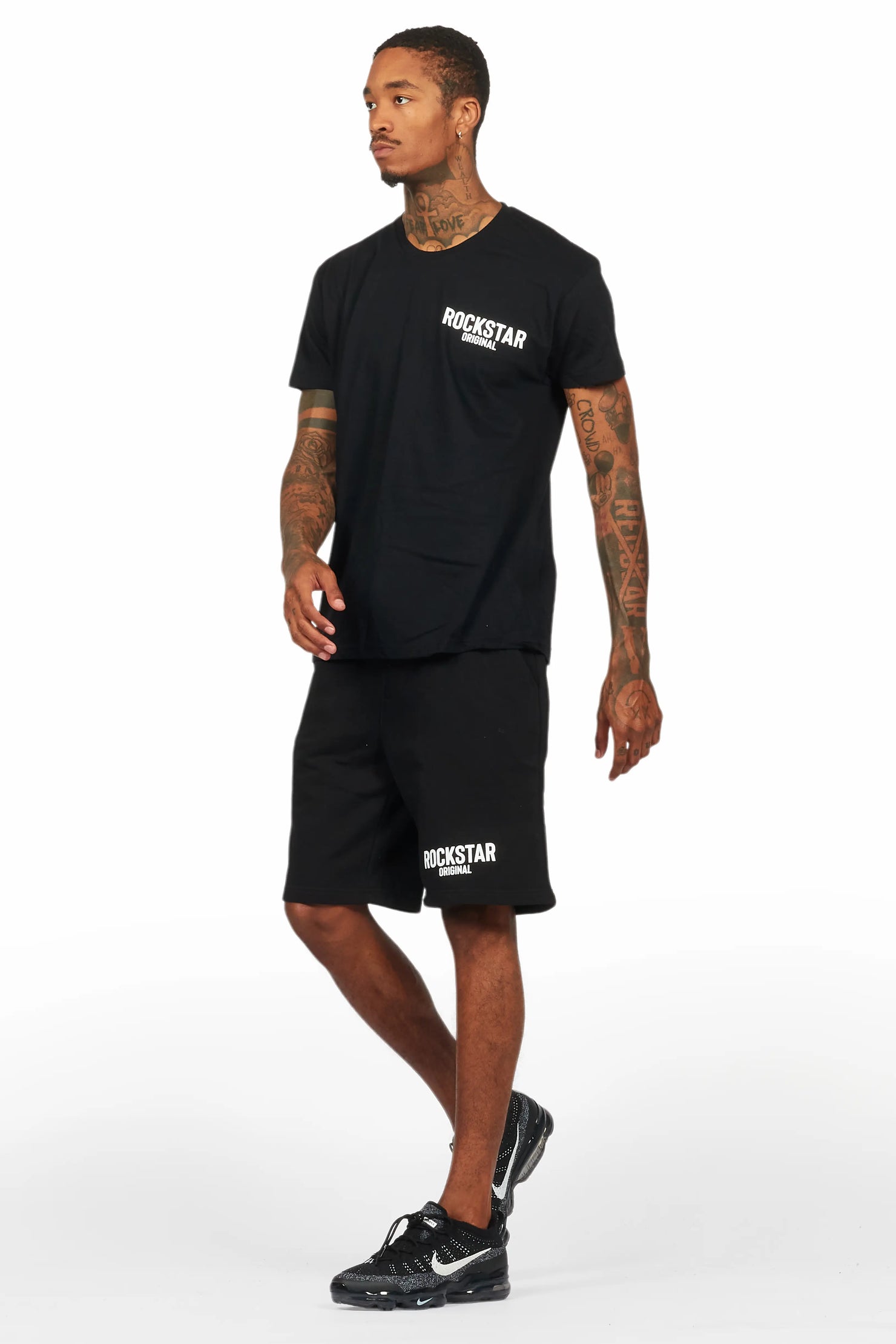 Sana Black/White Short Set