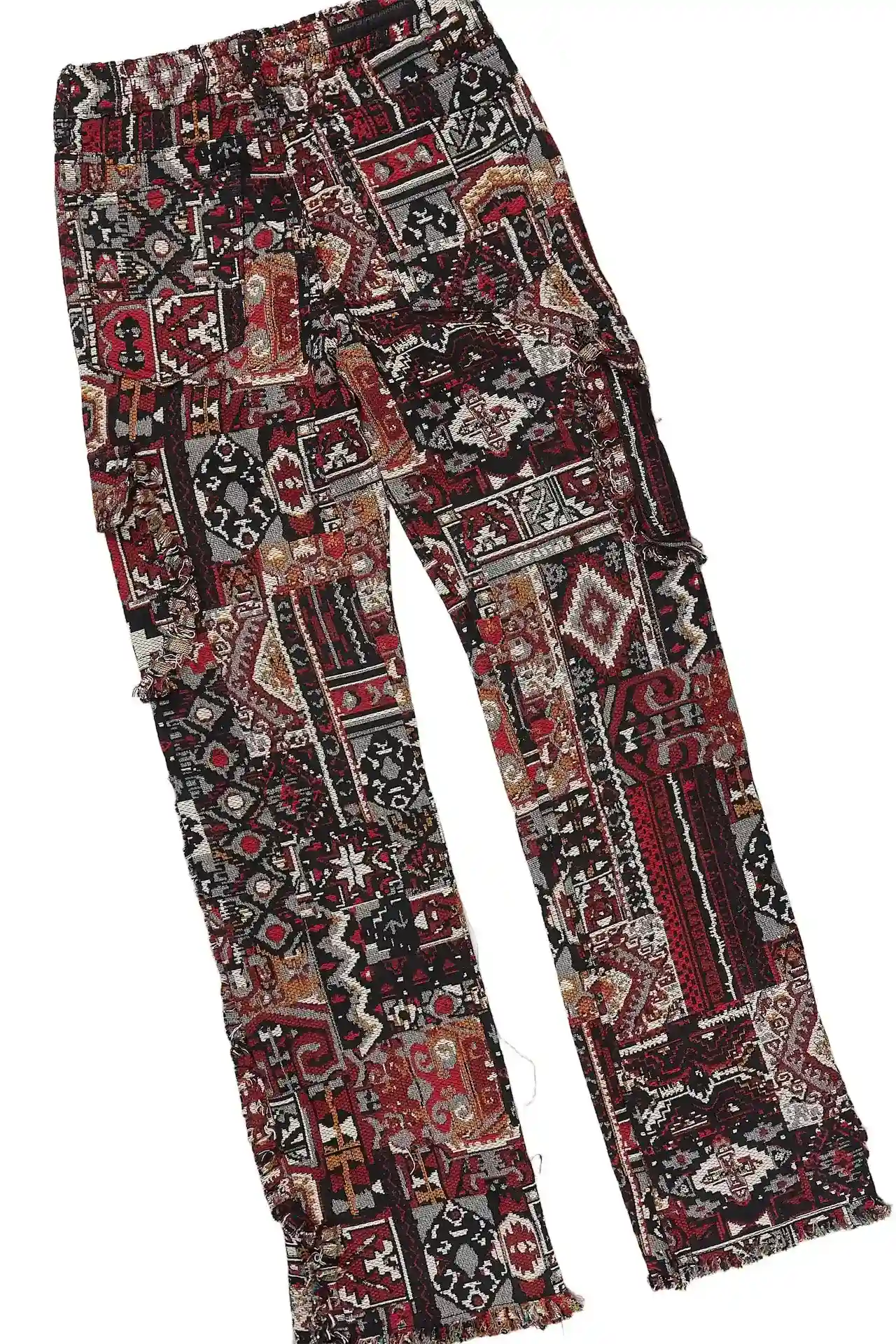 Boys Maezar Grey/Multi Cut Off Stacked Jean Set