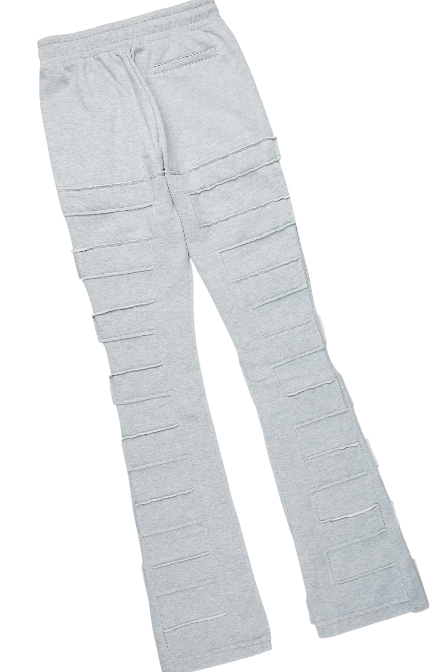 Emilio Heather Grey T-Shirt/Stacked Flare Track Set