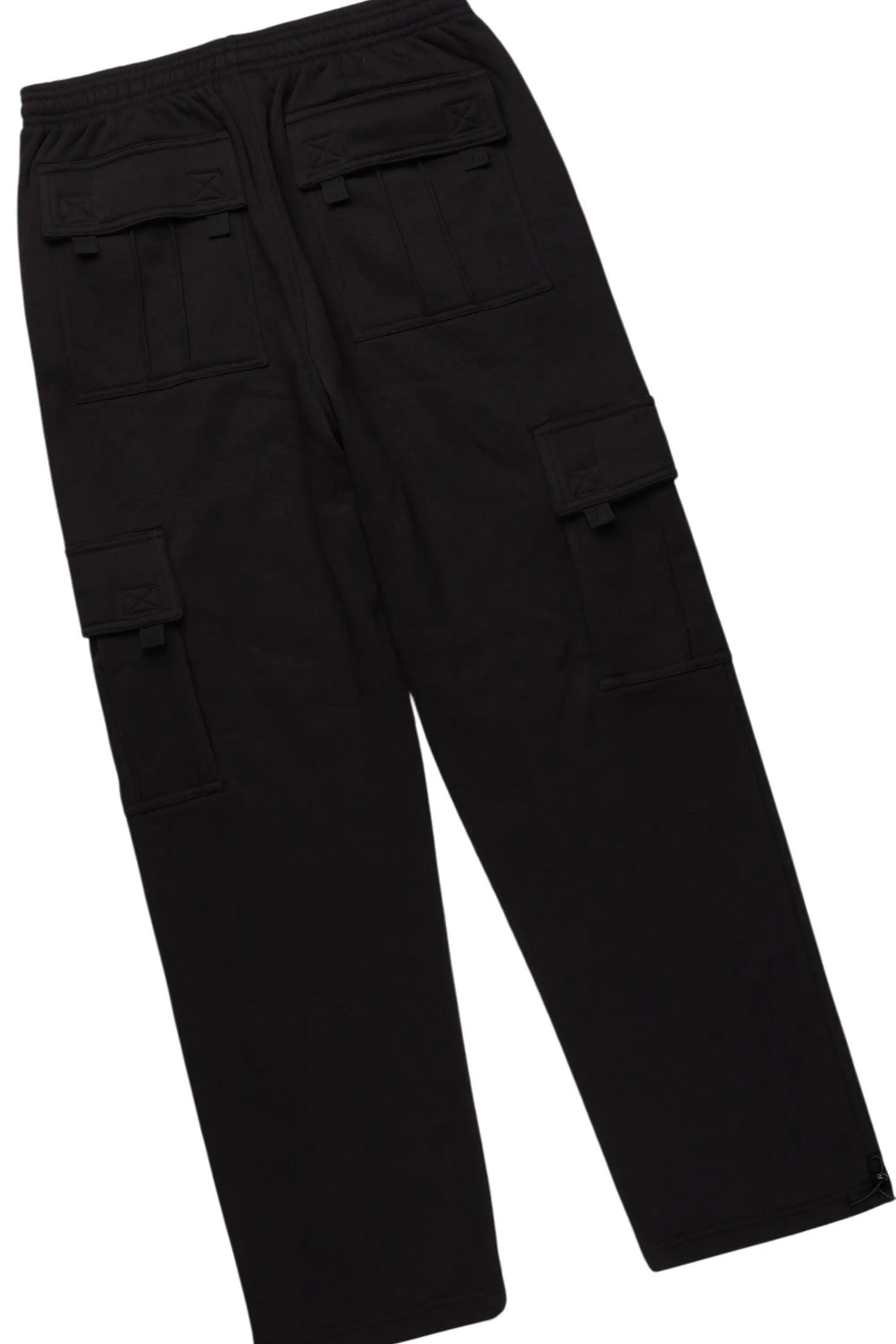 Raffer Black Hoodie/Cargo Sweat Pant Set