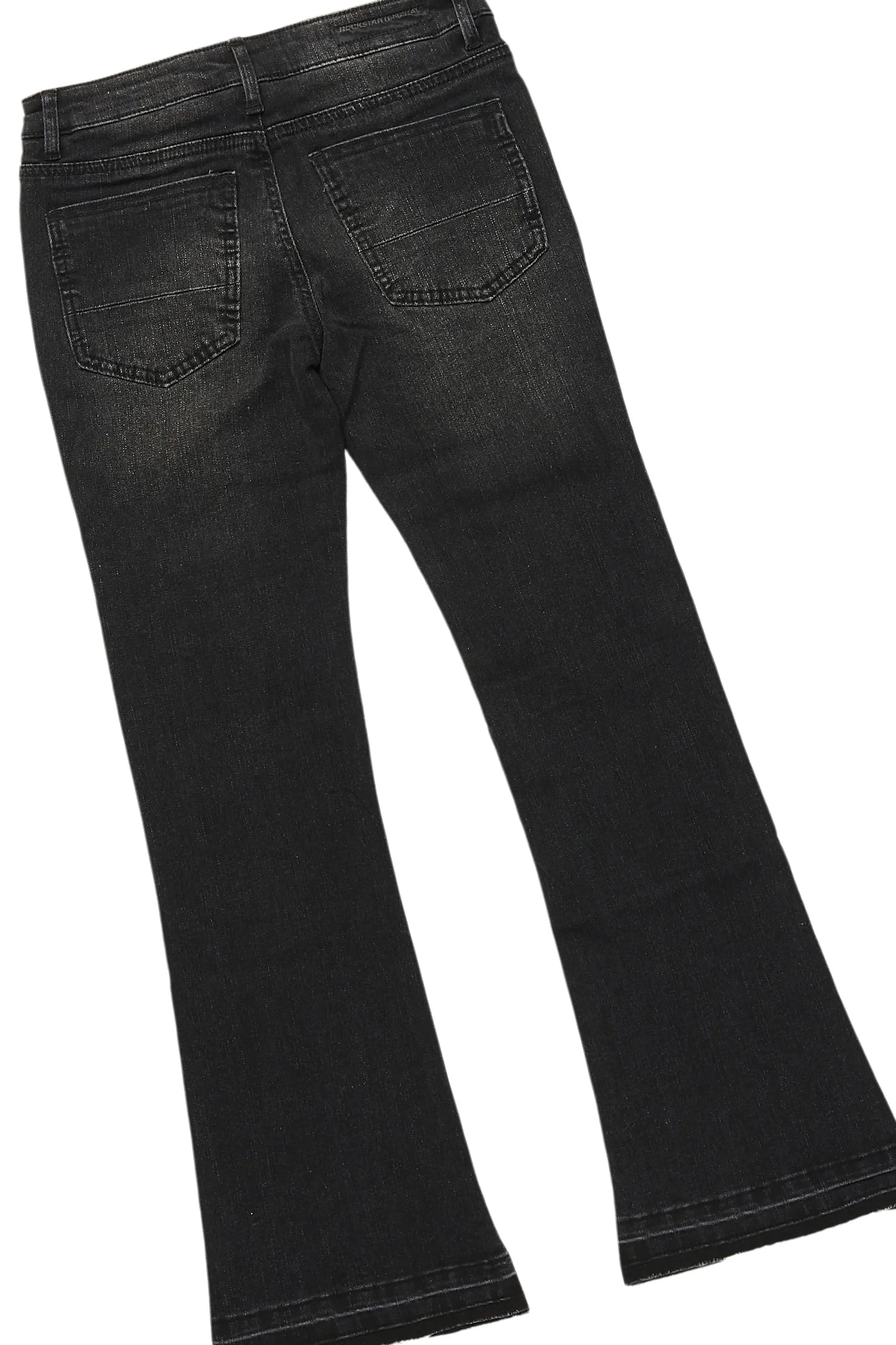 Boys Ezra Red/Black Hoodie/Stacked Flare Jean