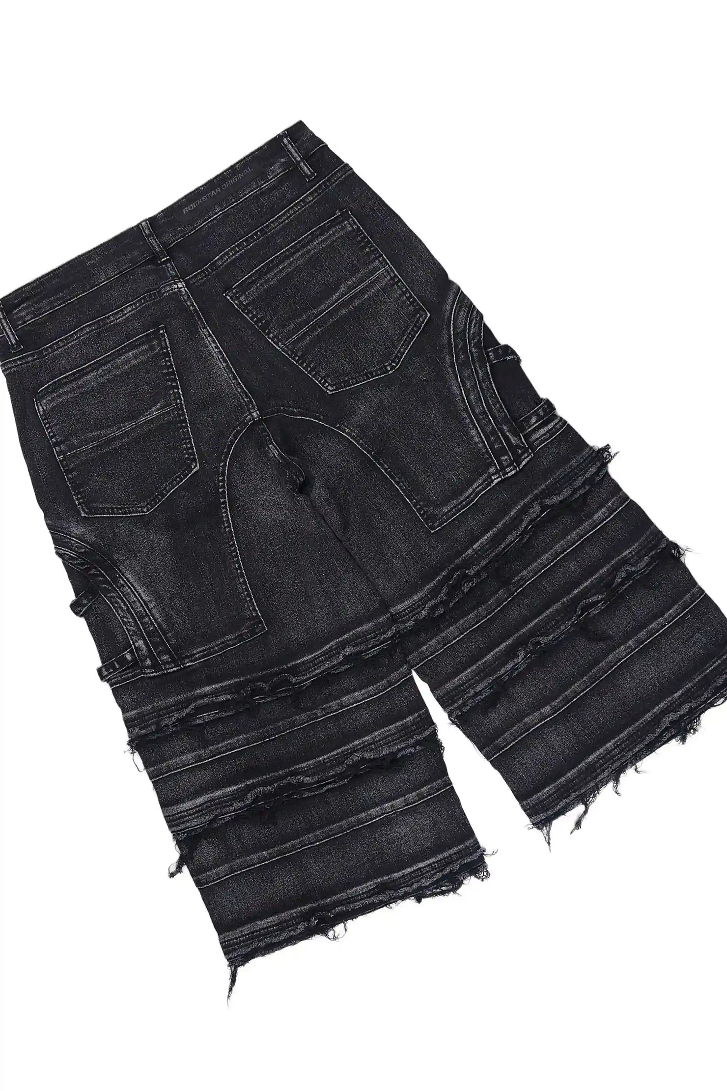 Amina 2.0 Black/Black Oversized Graphic T-shirt & Fotis Jort Set