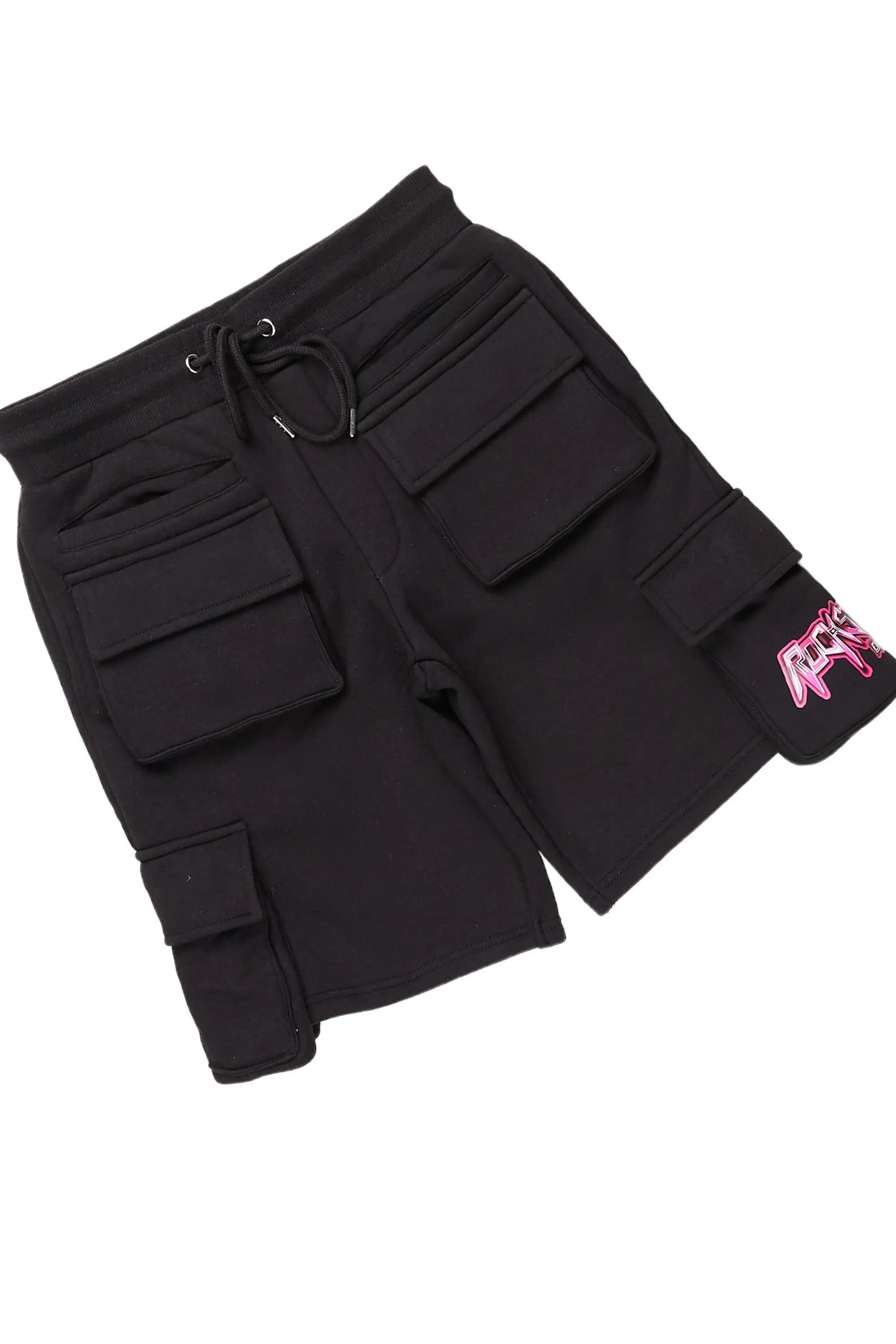 Obern Black T-Shirt Short Set