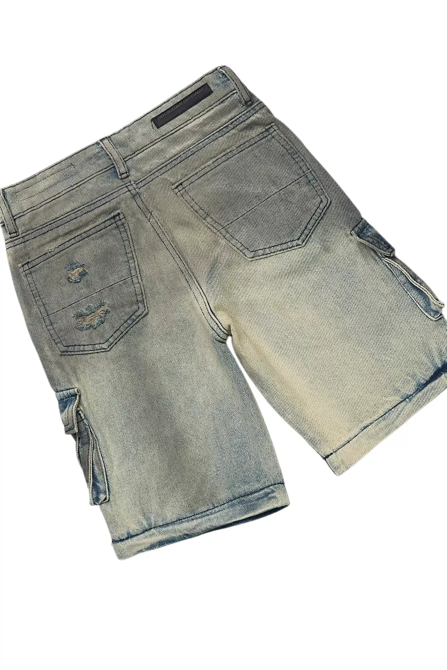 Boys Roeland White T-Shirt/Denim Short Set