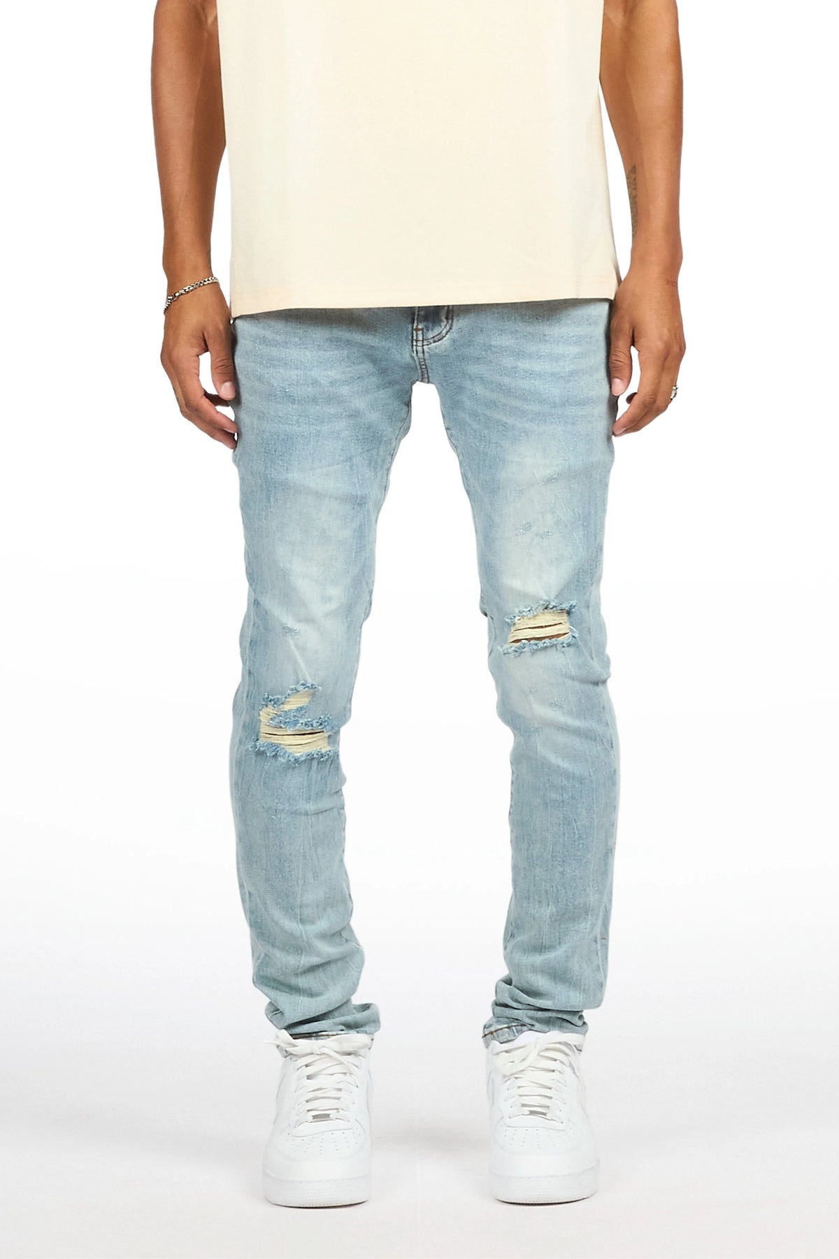 Essam Light Blue Skinny Fit Jean
