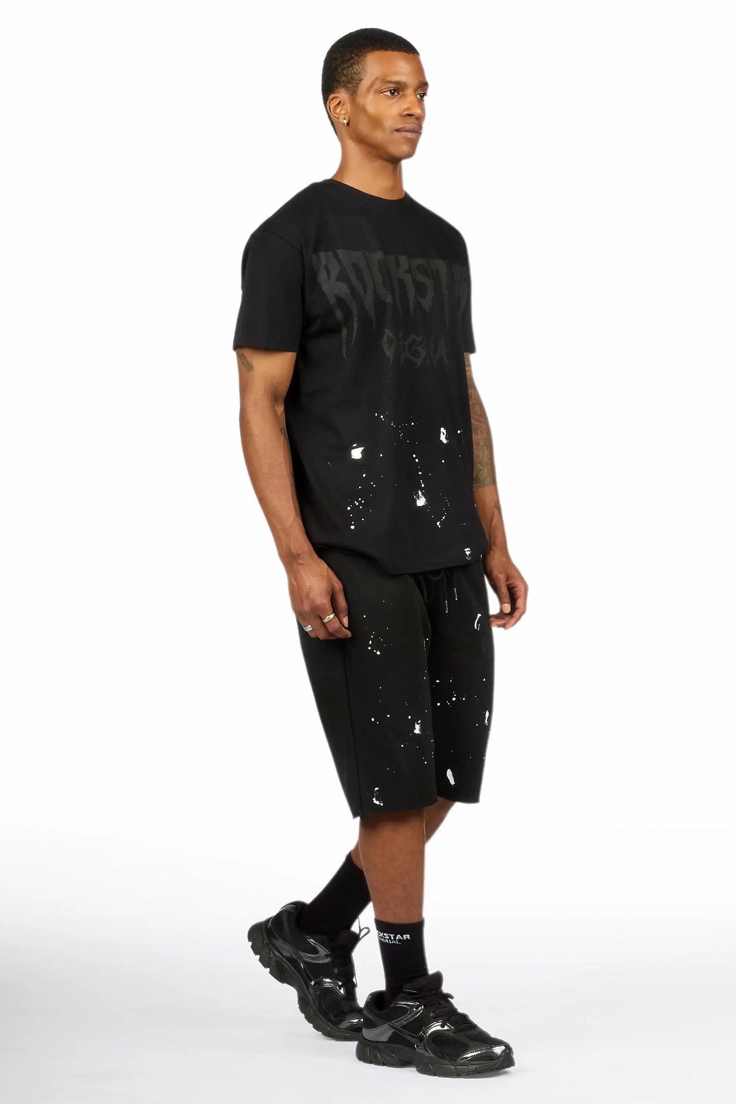Twinkle Black/Black T-Shirt/Short Set