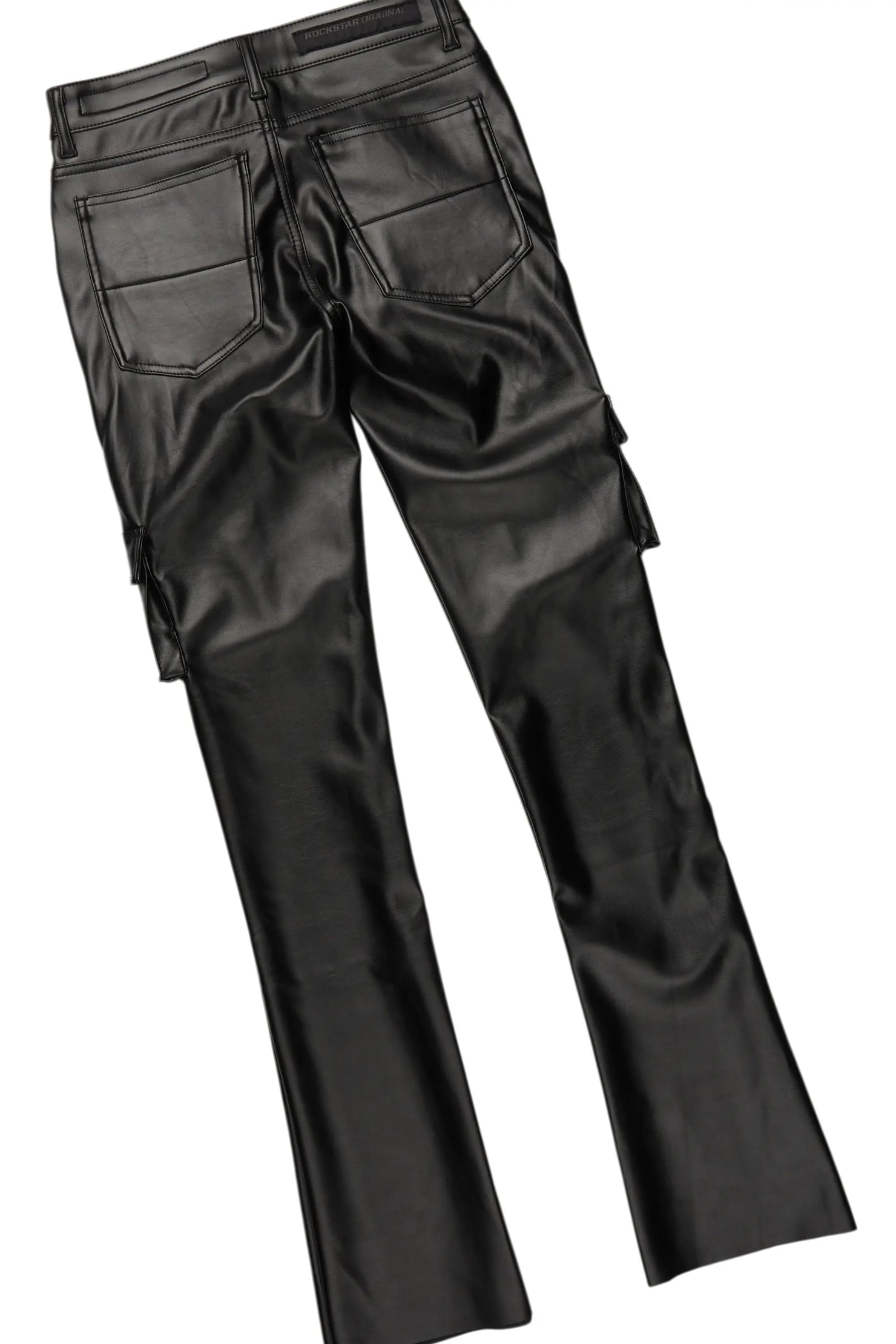 Raymond Black Mohair Hoodie & Khaza Stacked Flare PU Jean Bundle