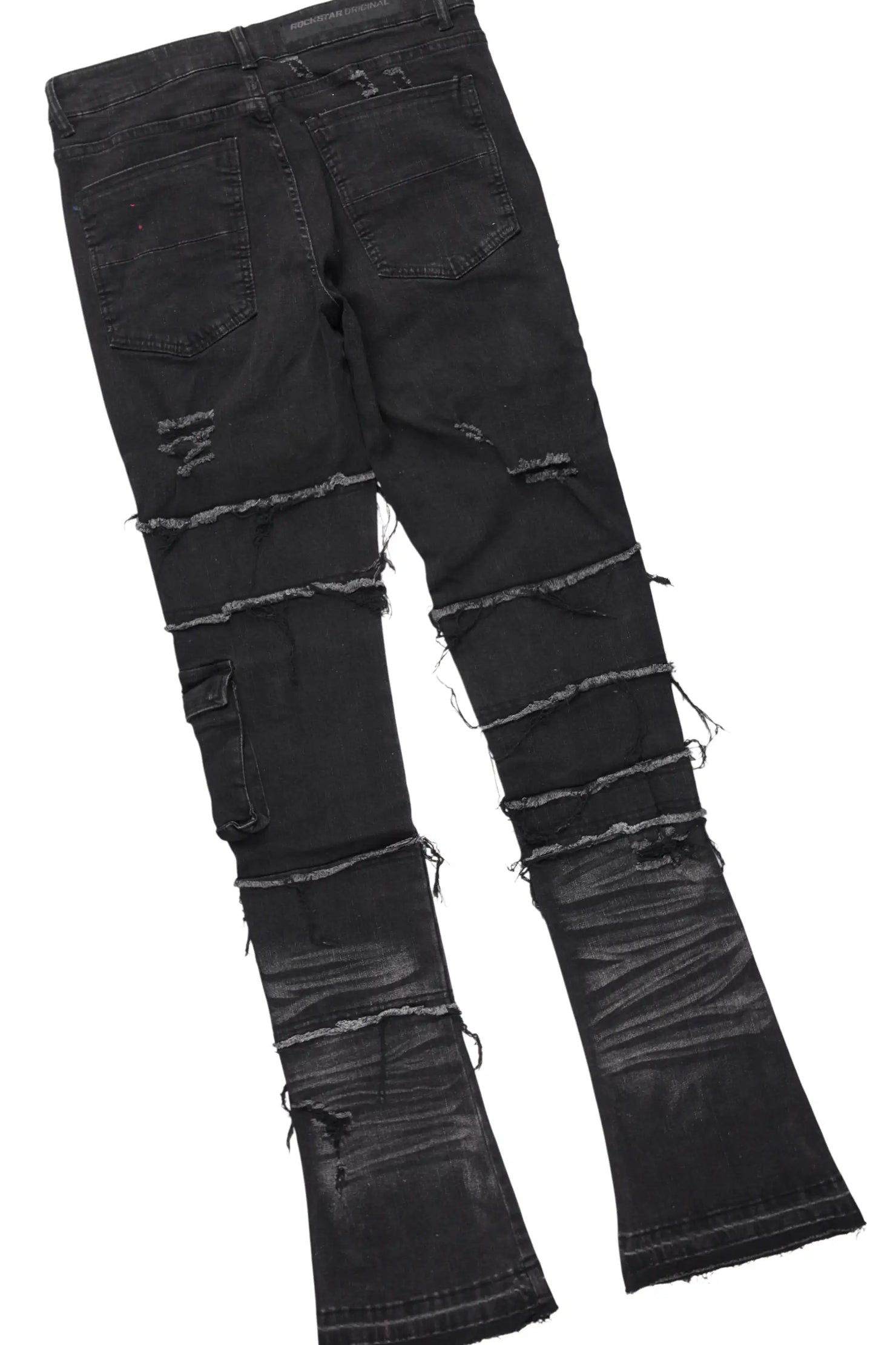 States 2.0 Red/Black Hoodie/Stacked Flare Jean Set