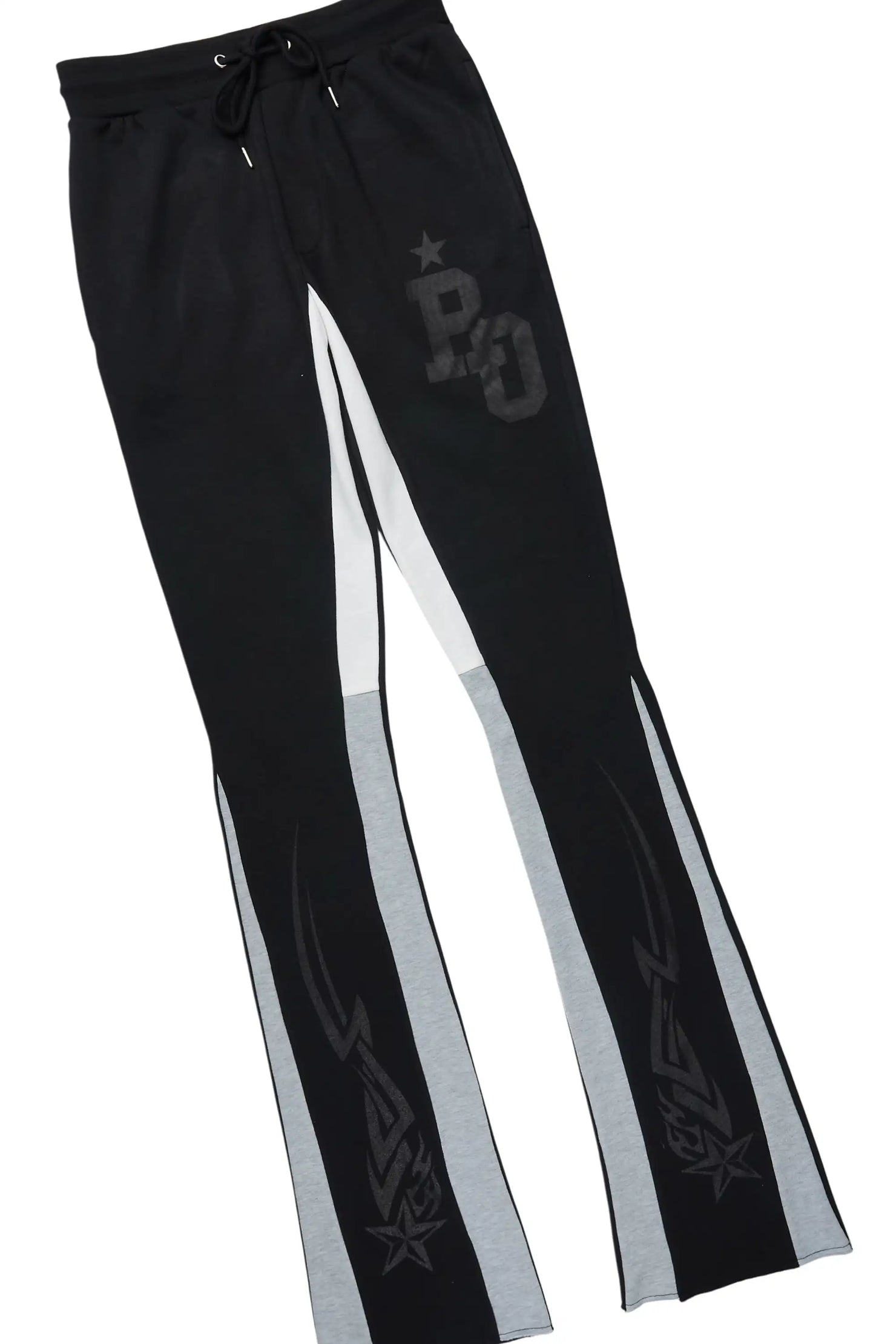 Pluton Black/Black Hoodie/Stacked Flare Track Set