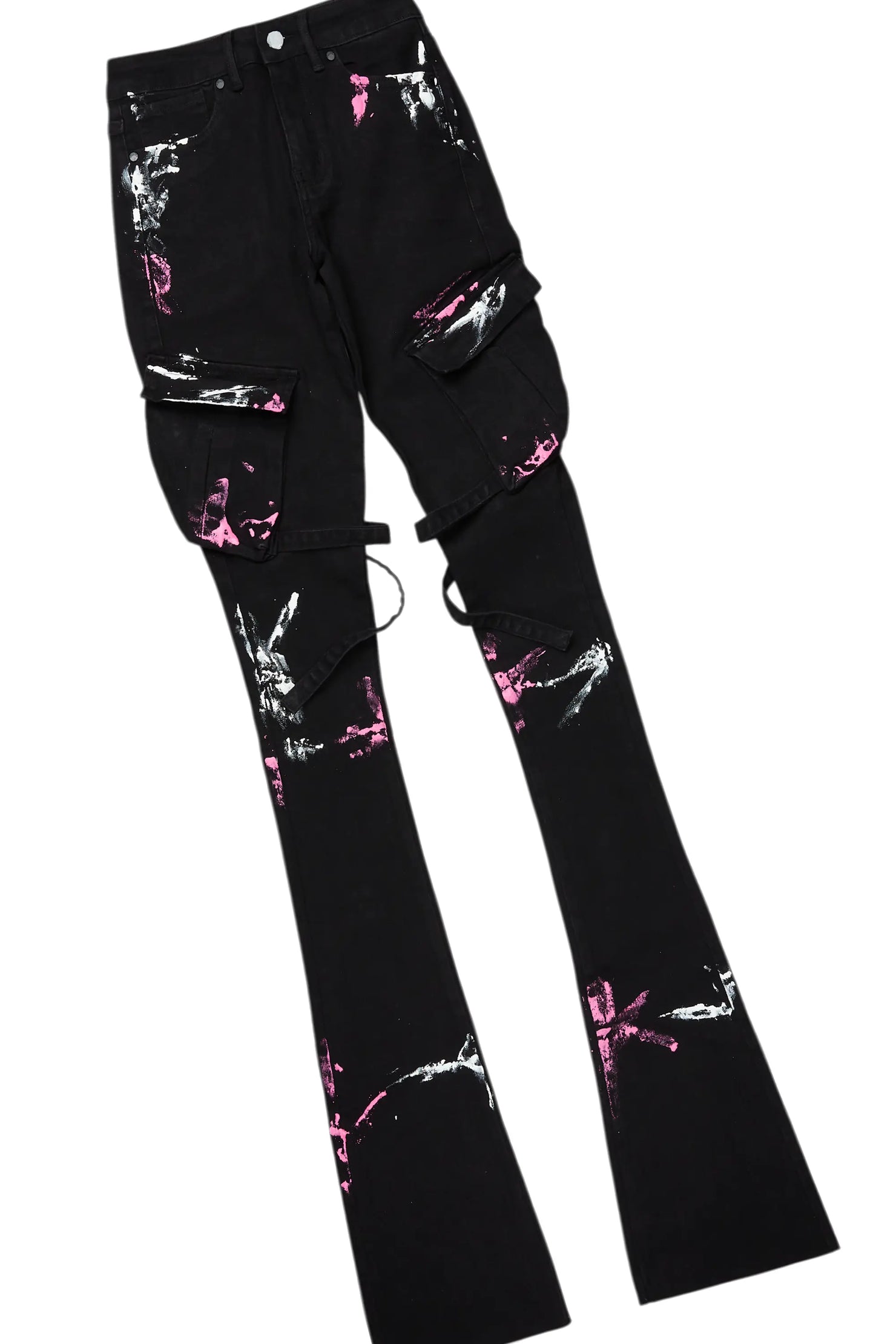 Quintona Black T-Shirt/Super Stacked Jean Set