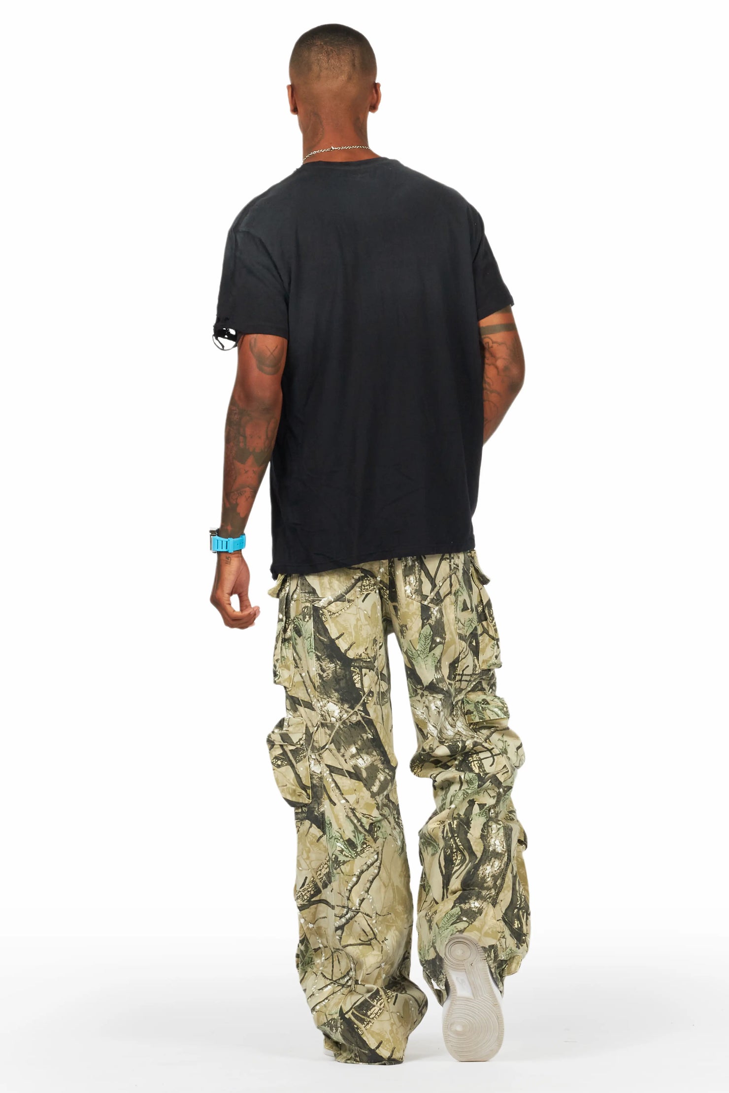 Mahesh Tree Camo Baggy Cargo Jean