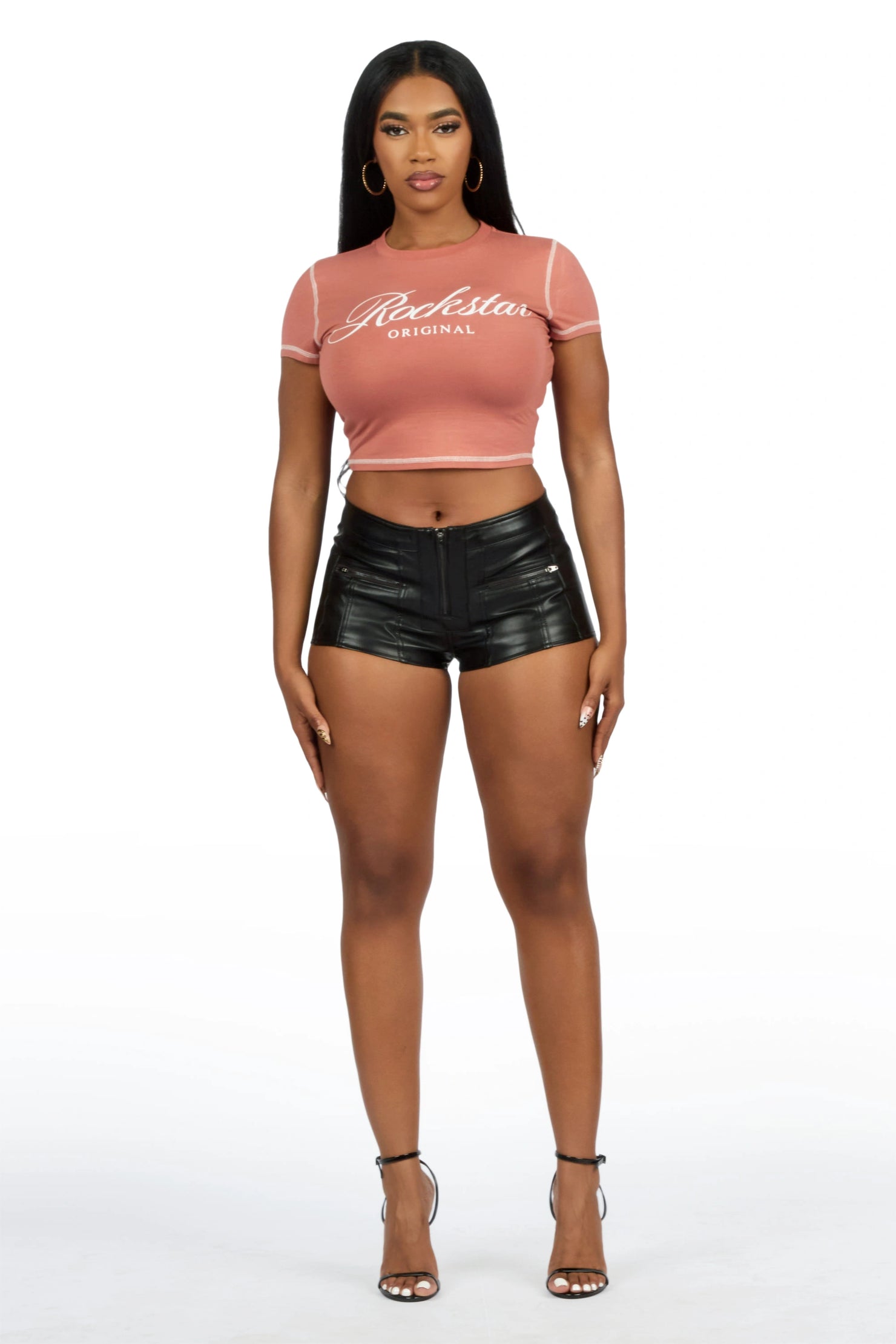 Sharae Mocha Baby Tee Shirt