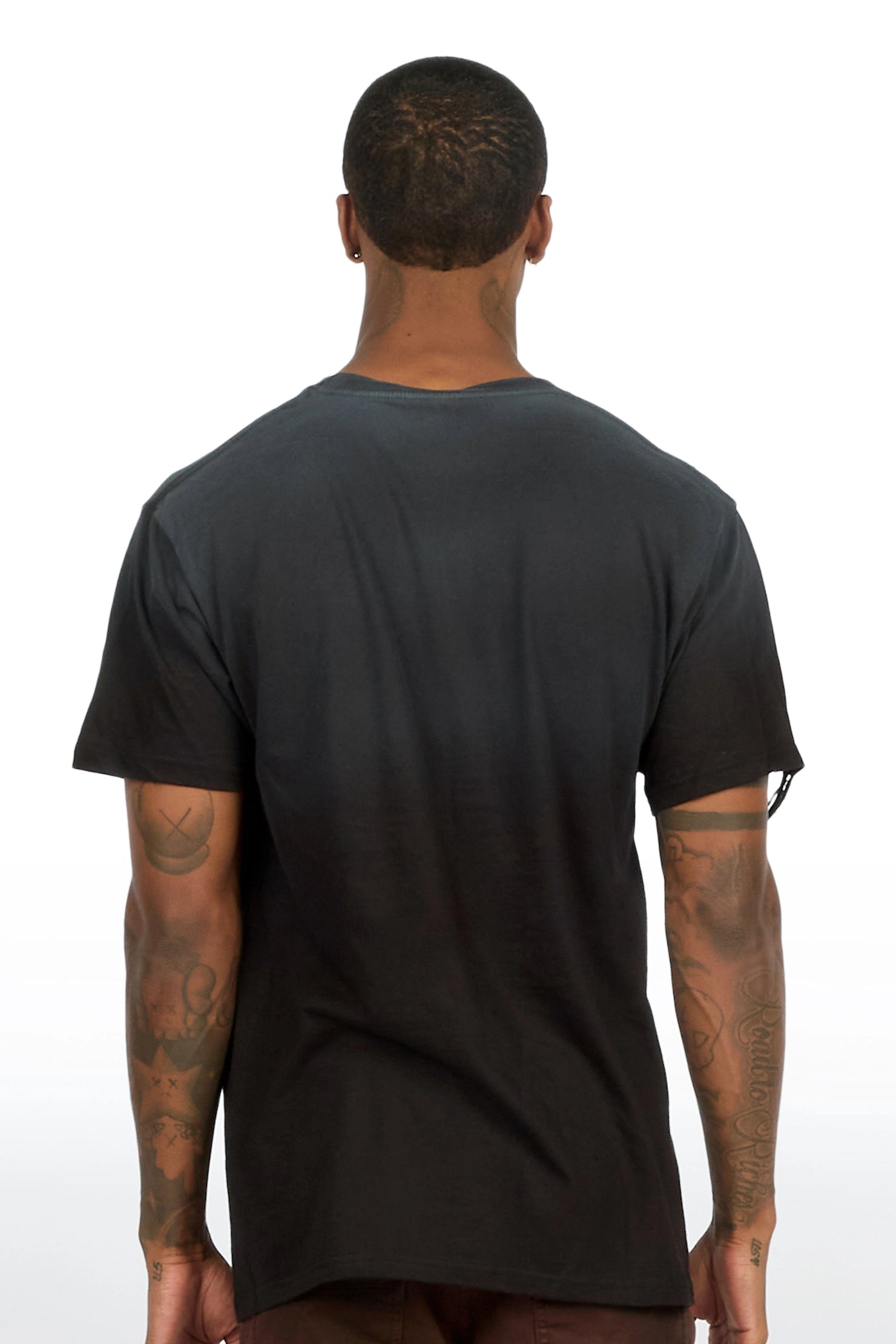 Diggs Black Oversized Graphic T-Shirt