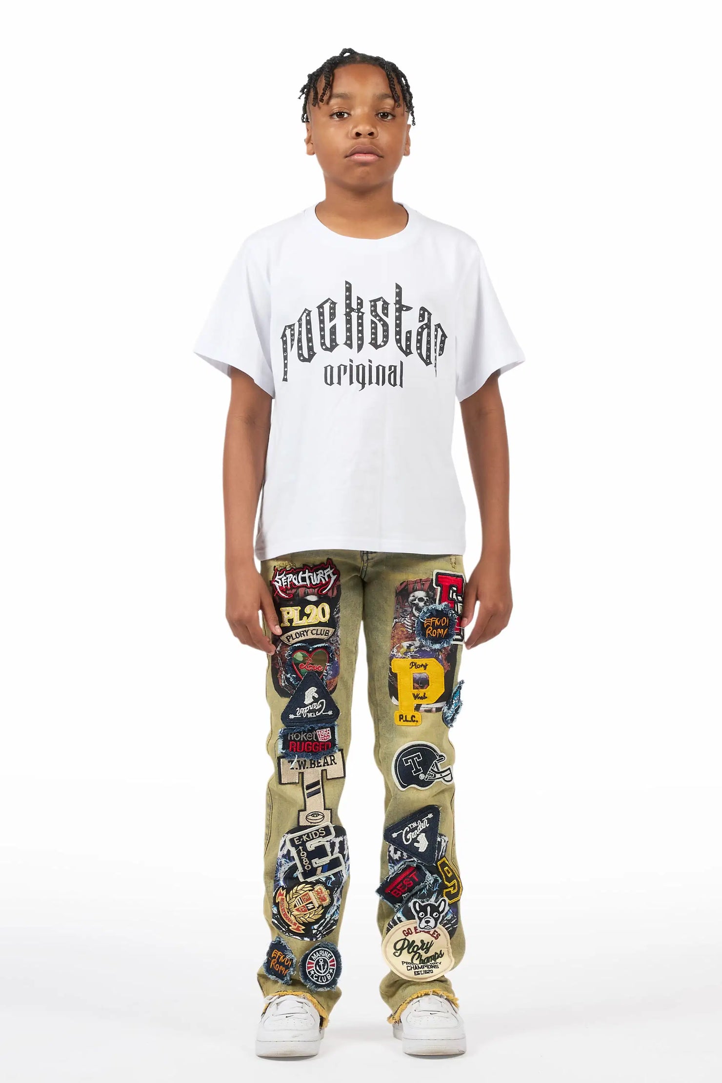 Boys Espen Tint Stacked Flare Jean