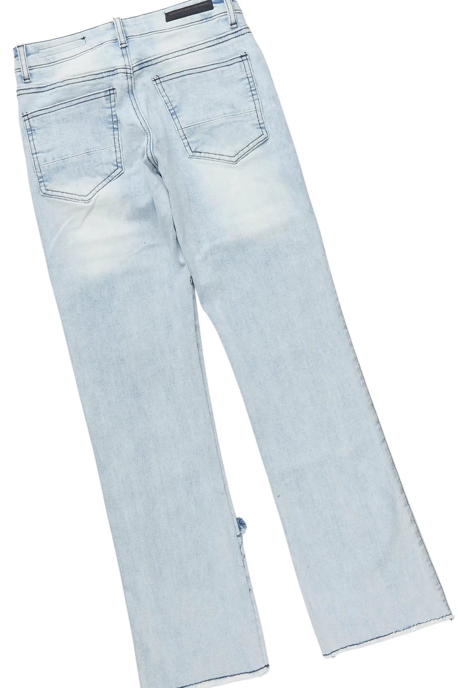 Boys Koen Royal Hoodie & Espen Blue Stacked Jean Set