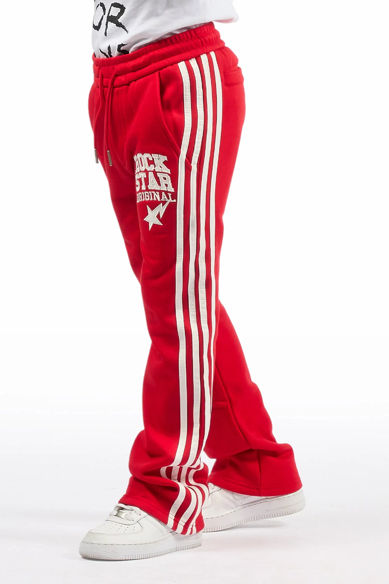 Girls Gerrit  Red  Baggy Stacked Flare Pants