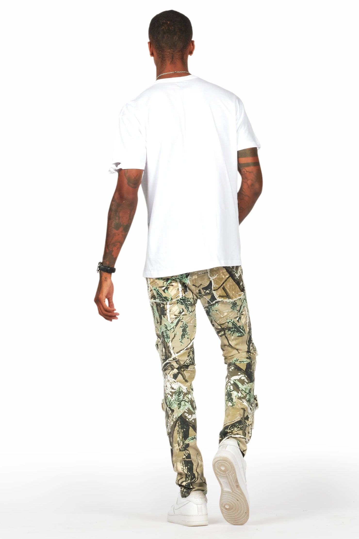 Petrus Tree Camo Slim Fit Jean