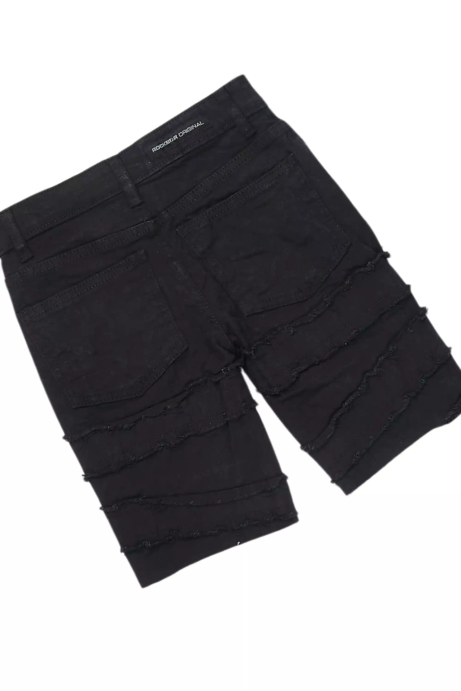 Boys Koen Black/Orange T-Shirt/Denim Short Set