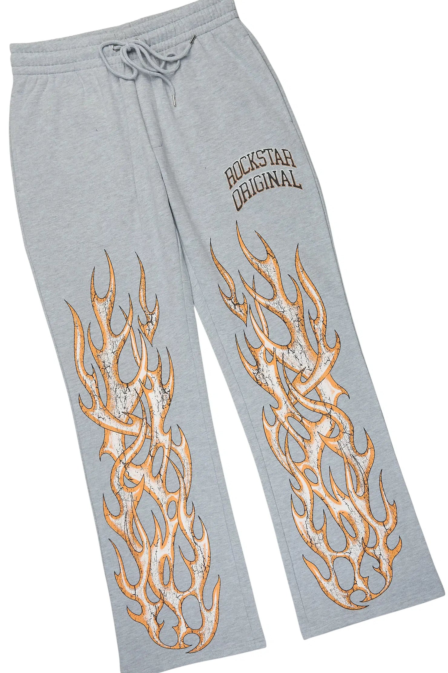 Kaizel Heather Grey Hoodie/Baggy Pant Track Set