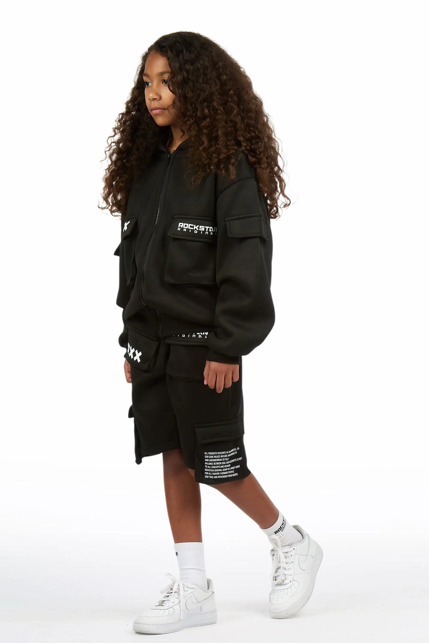 Girls Natanya Black Short Set