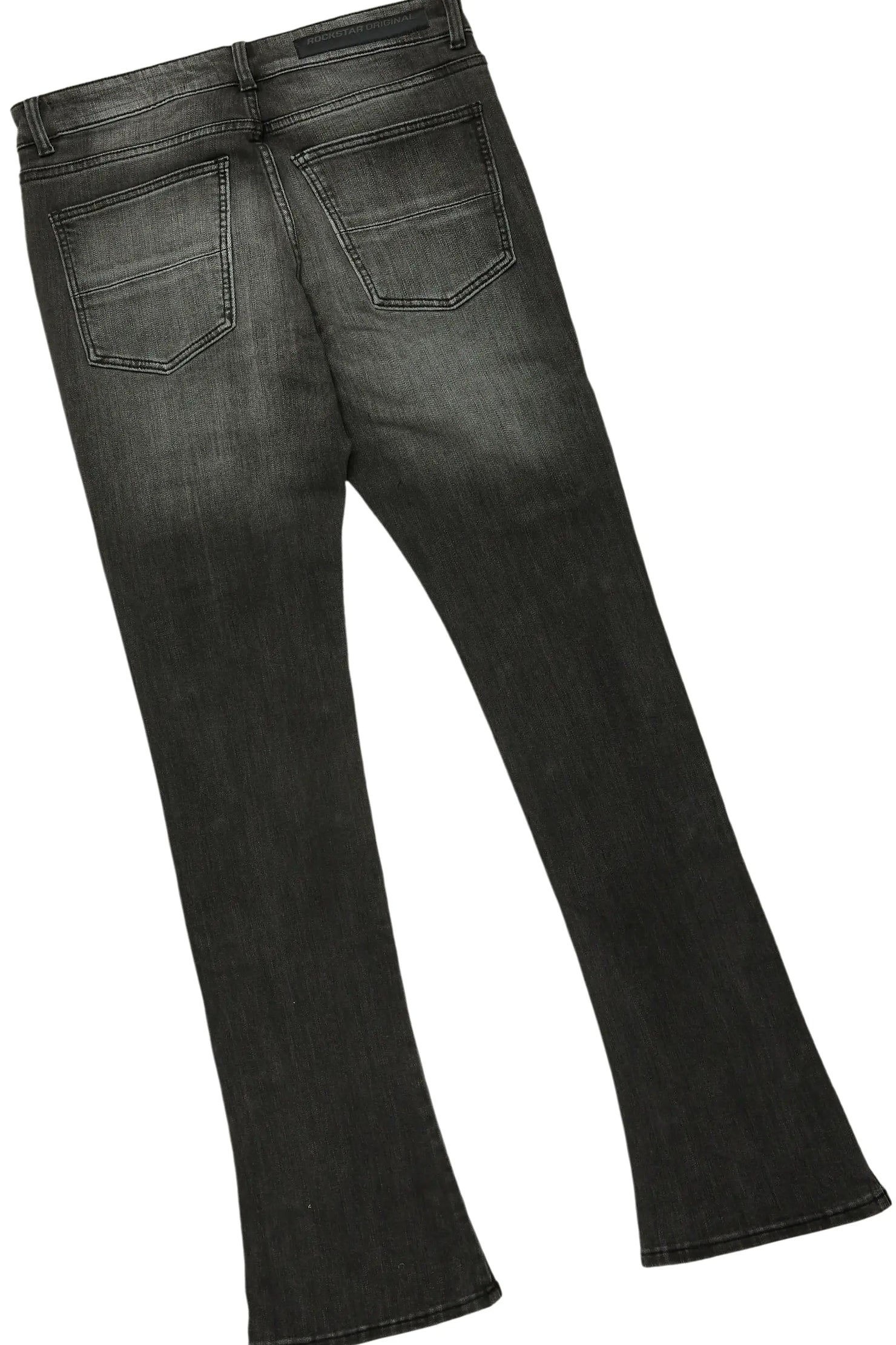 Boys Beno Navy Hoodie/Stacked Flare Jean Set