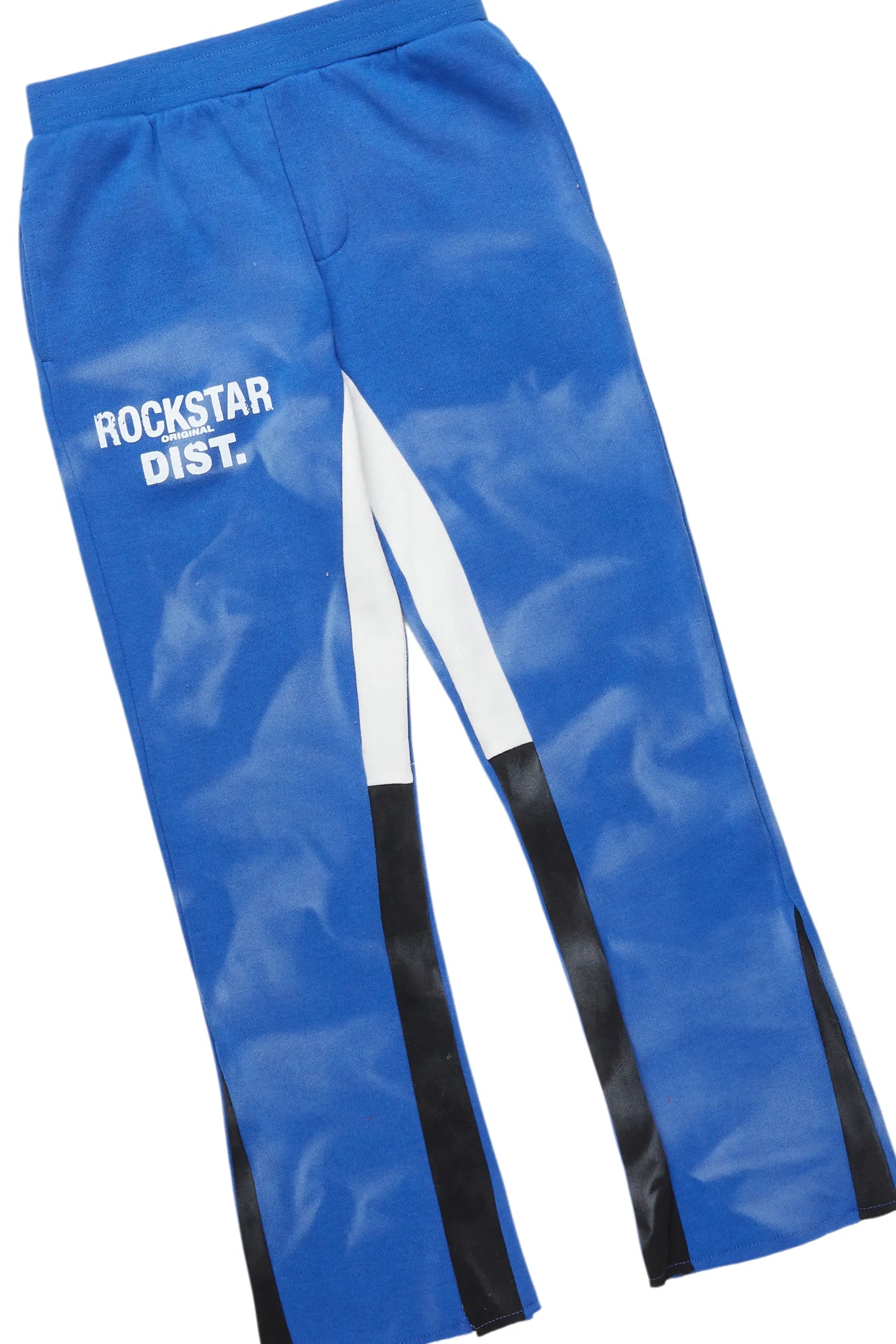 Boys Nelly Royal Blue Stacked Pant Set