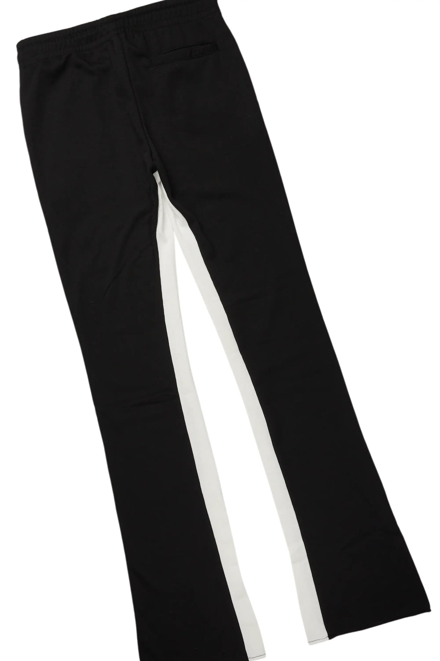 Amos Black Double Layer T-Shirt/Stacked Baggy Pant Set