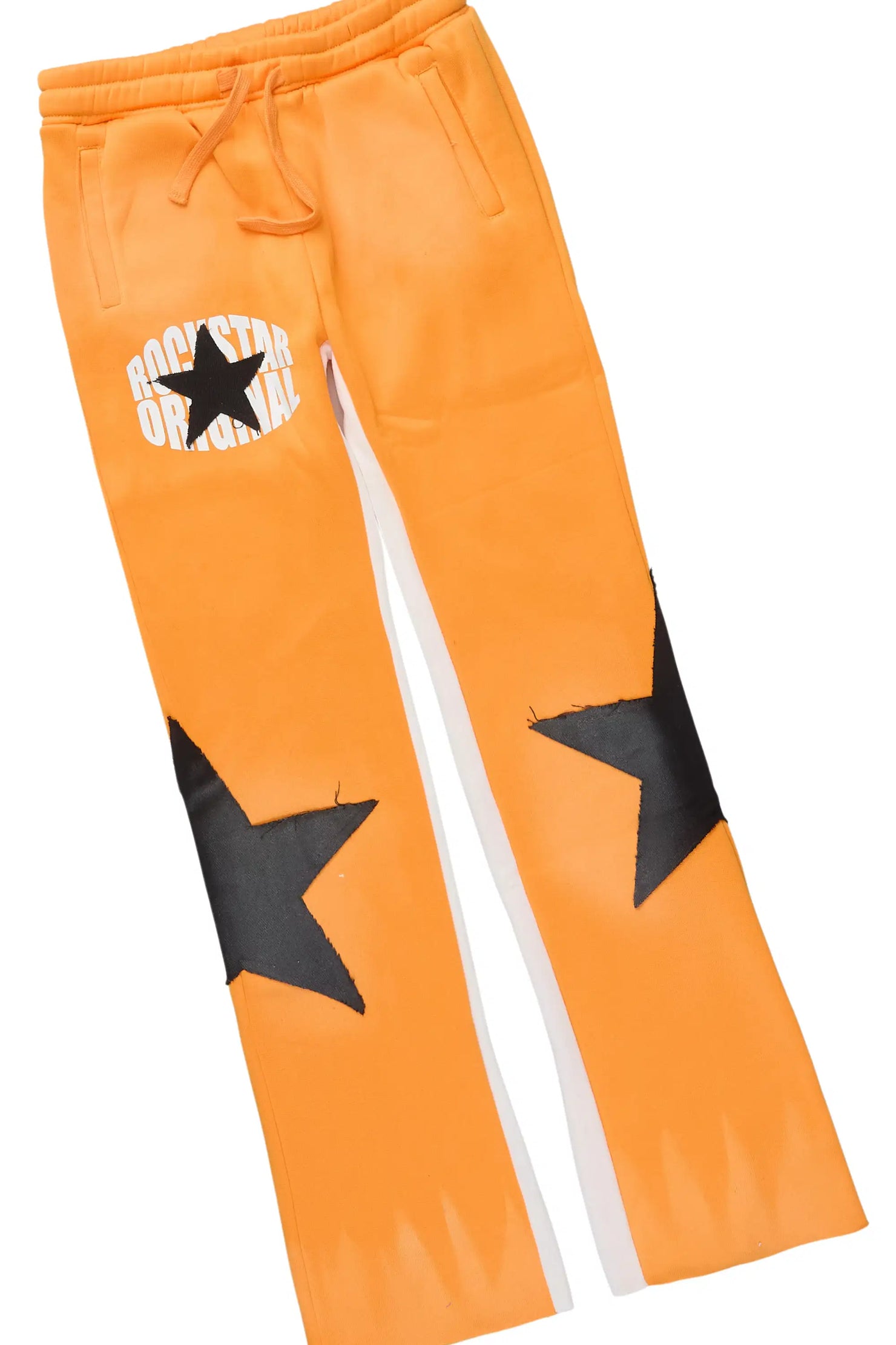 Boys States 2.0 Orange/Black Stacked Hoodie Track Set