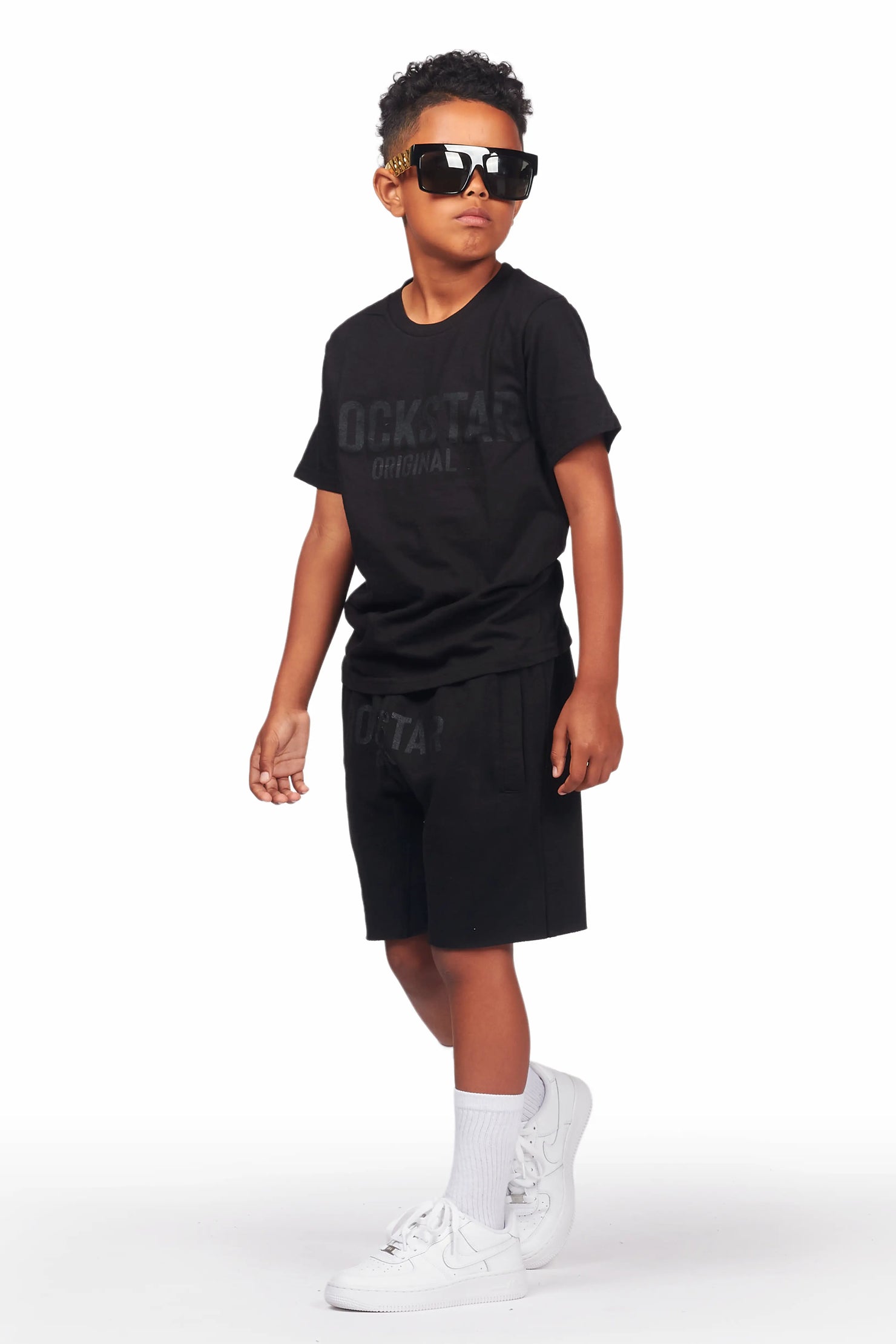 Boys Sana Black Short Set