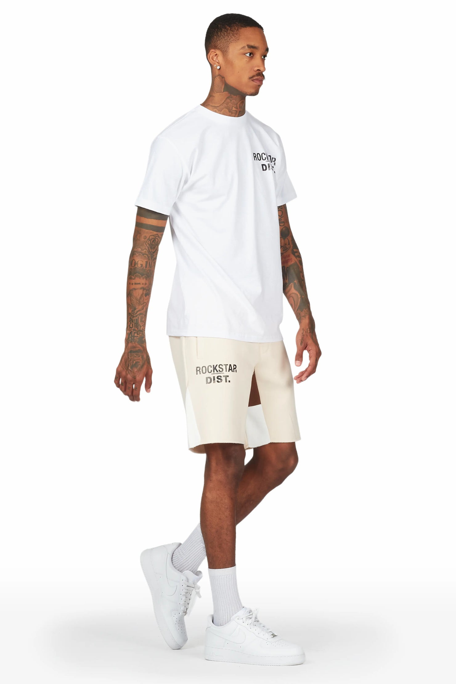 Buck 3.0 White/Beige T-Shirt Short Set