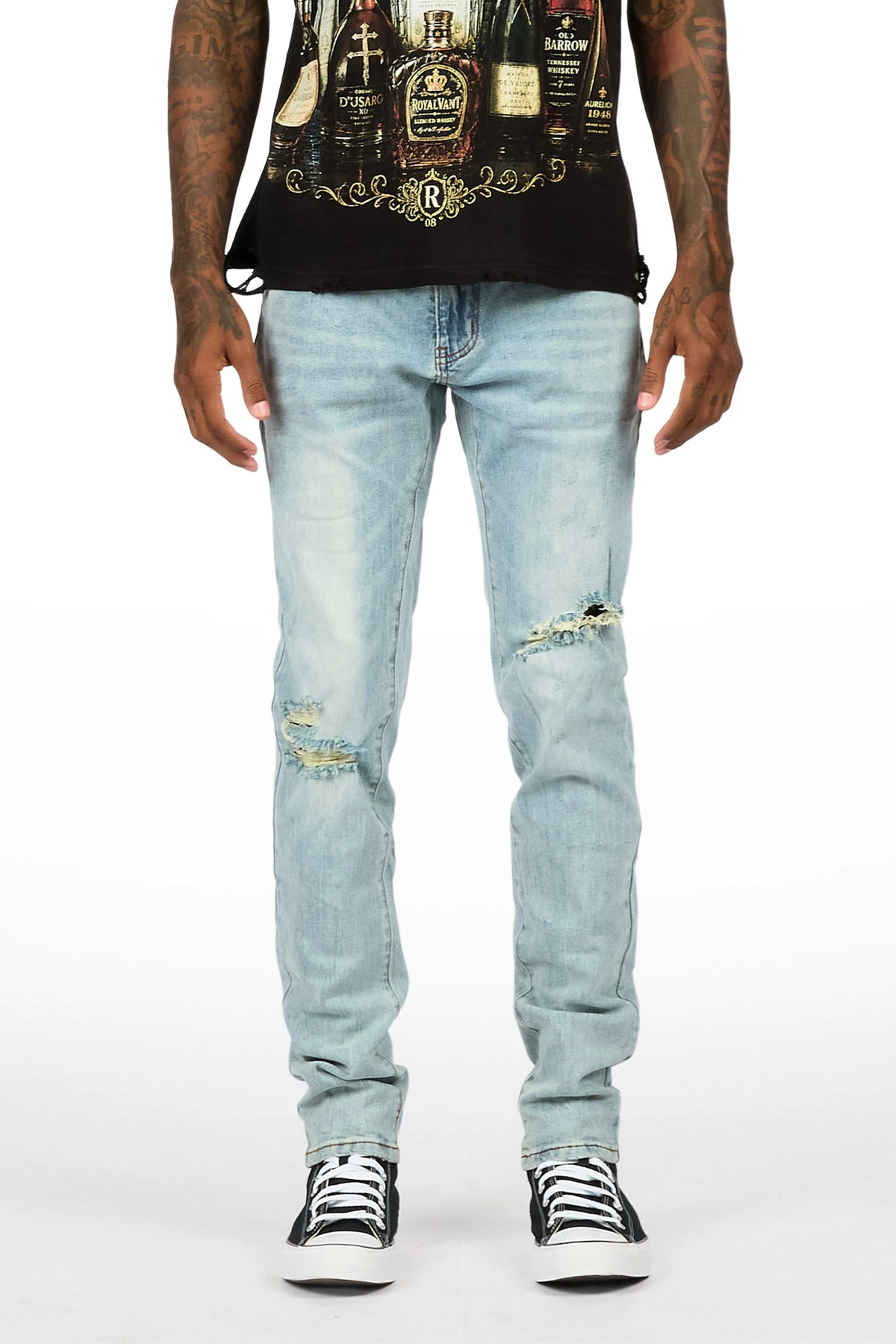 Essam Light Blue Skinny Fit Jean